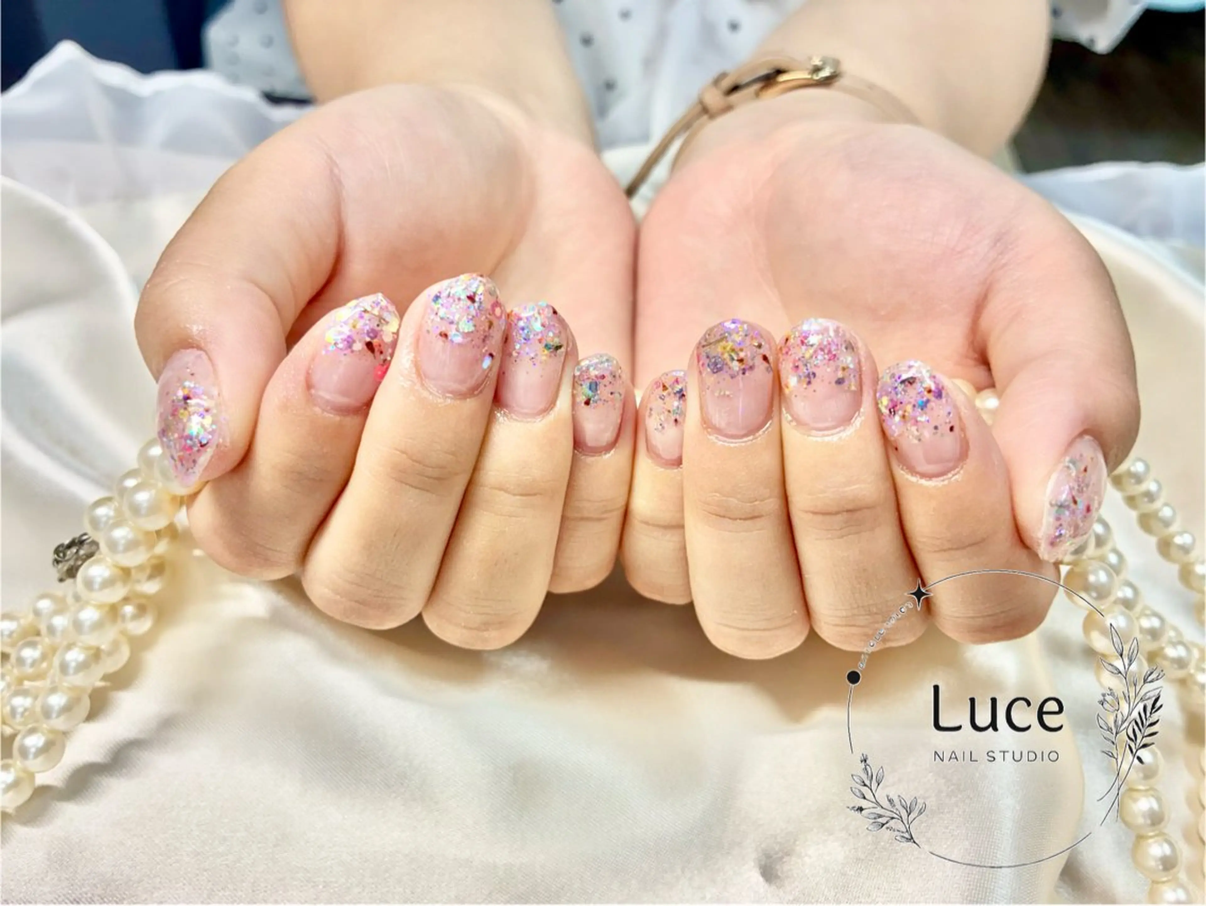 ネイル ラメ(グリッター) ラメグラデーション NAIL Luceのネイルデザイン
