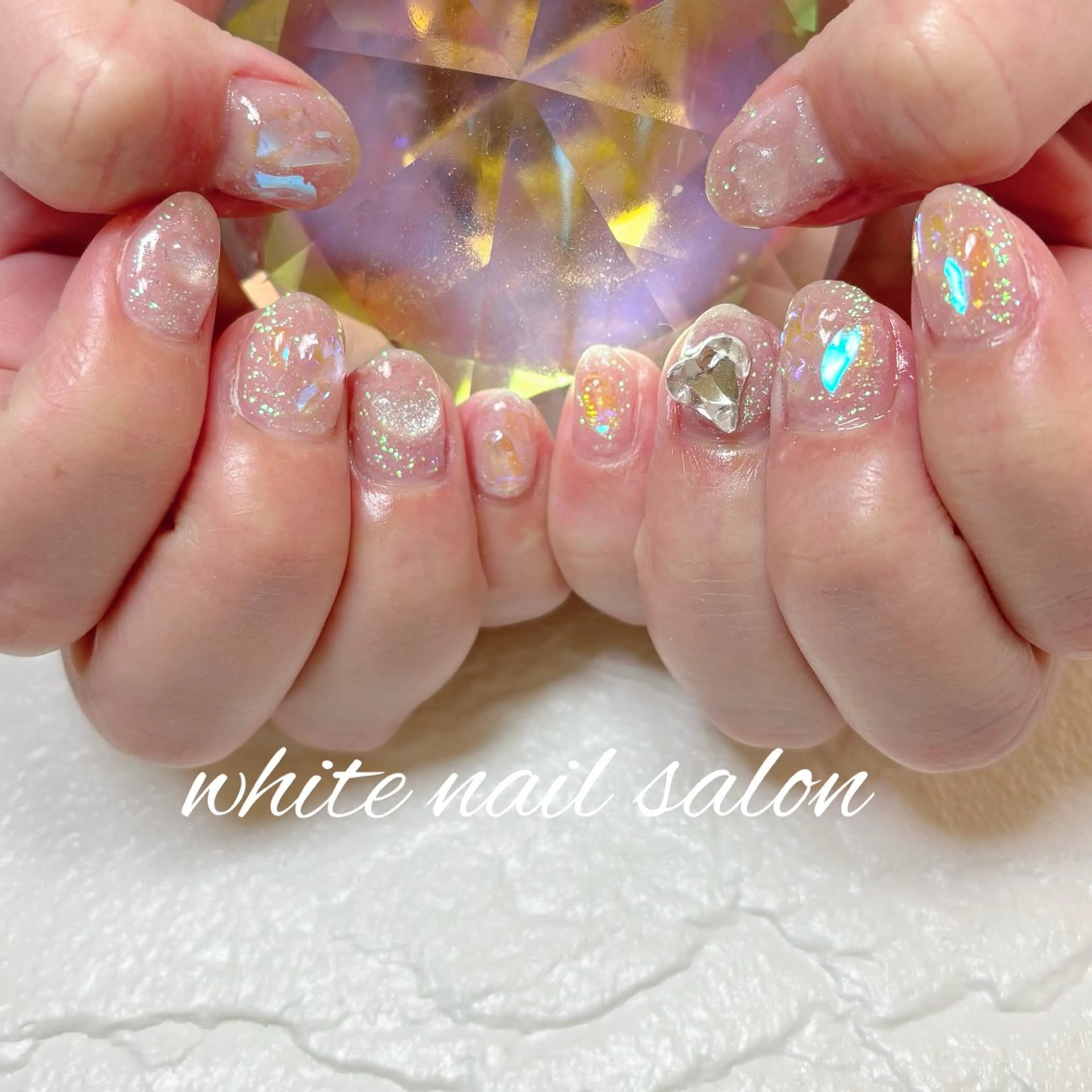 ネイル フットネイル 持ち込み ハンドネイル white nail salonのネイルデザイン