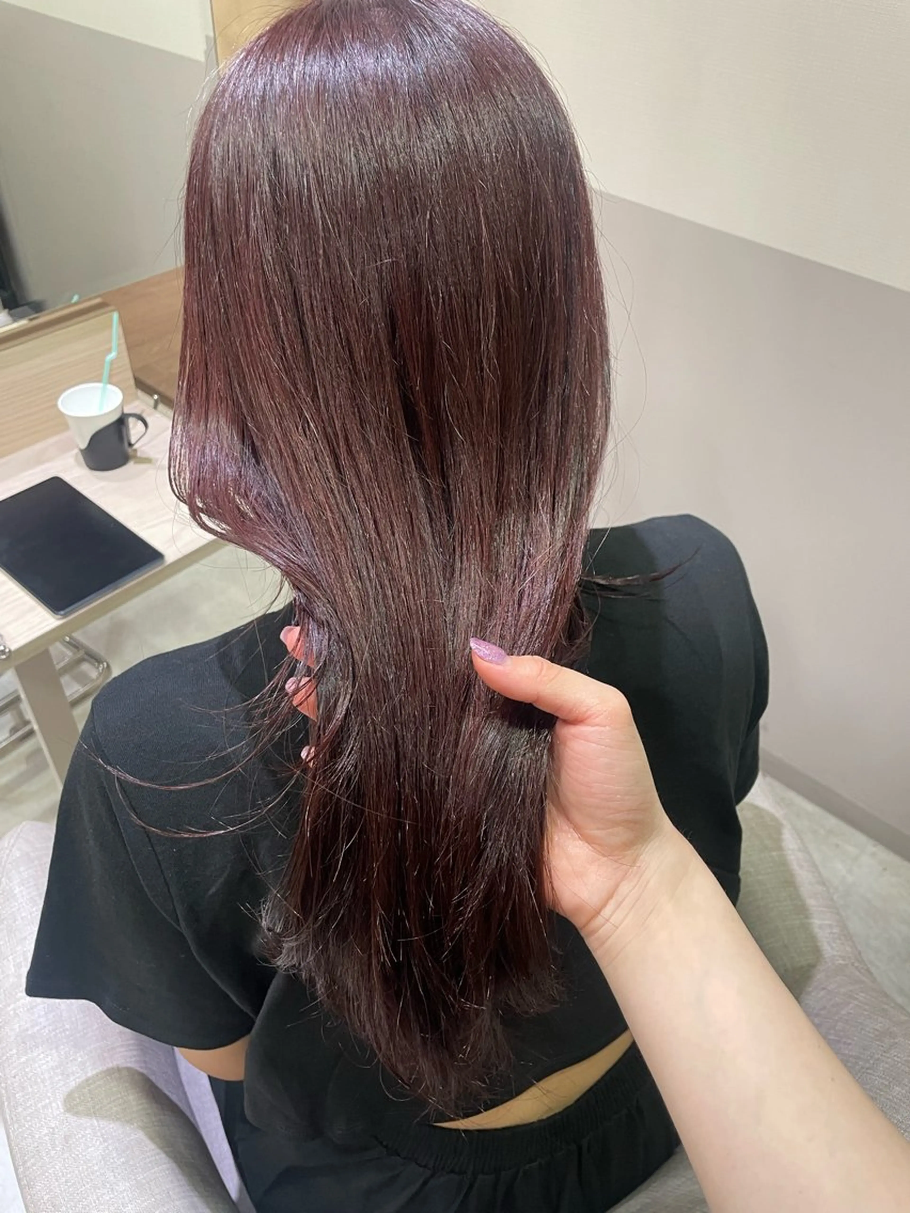 ロング カラー カット ヘアカラー トリートメント ayano / 透明感・くすみカラーのヘアスタイル