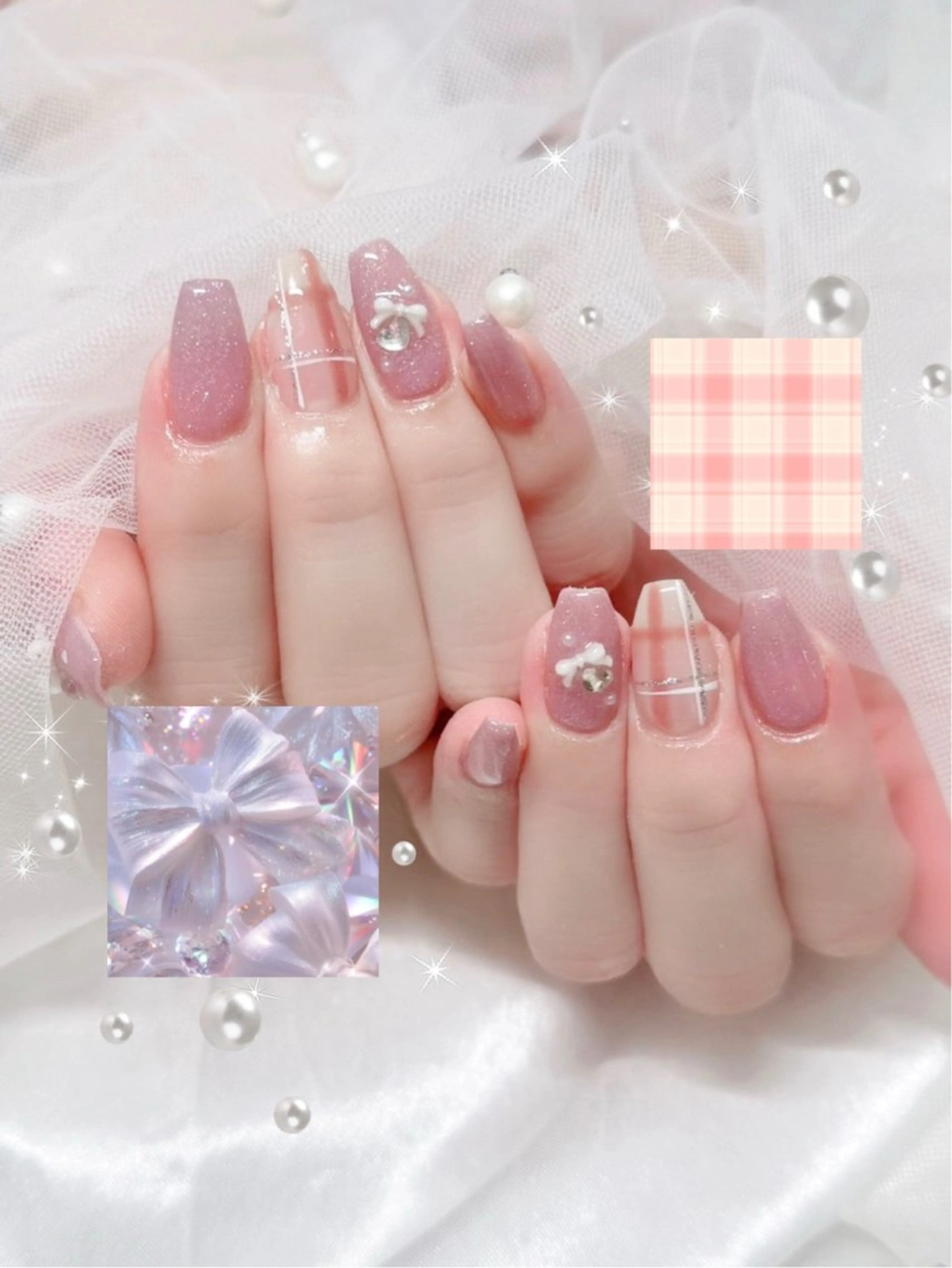 ネイル ハンドネイル ✩.*🎀 aoi🎀のネイルデザイン