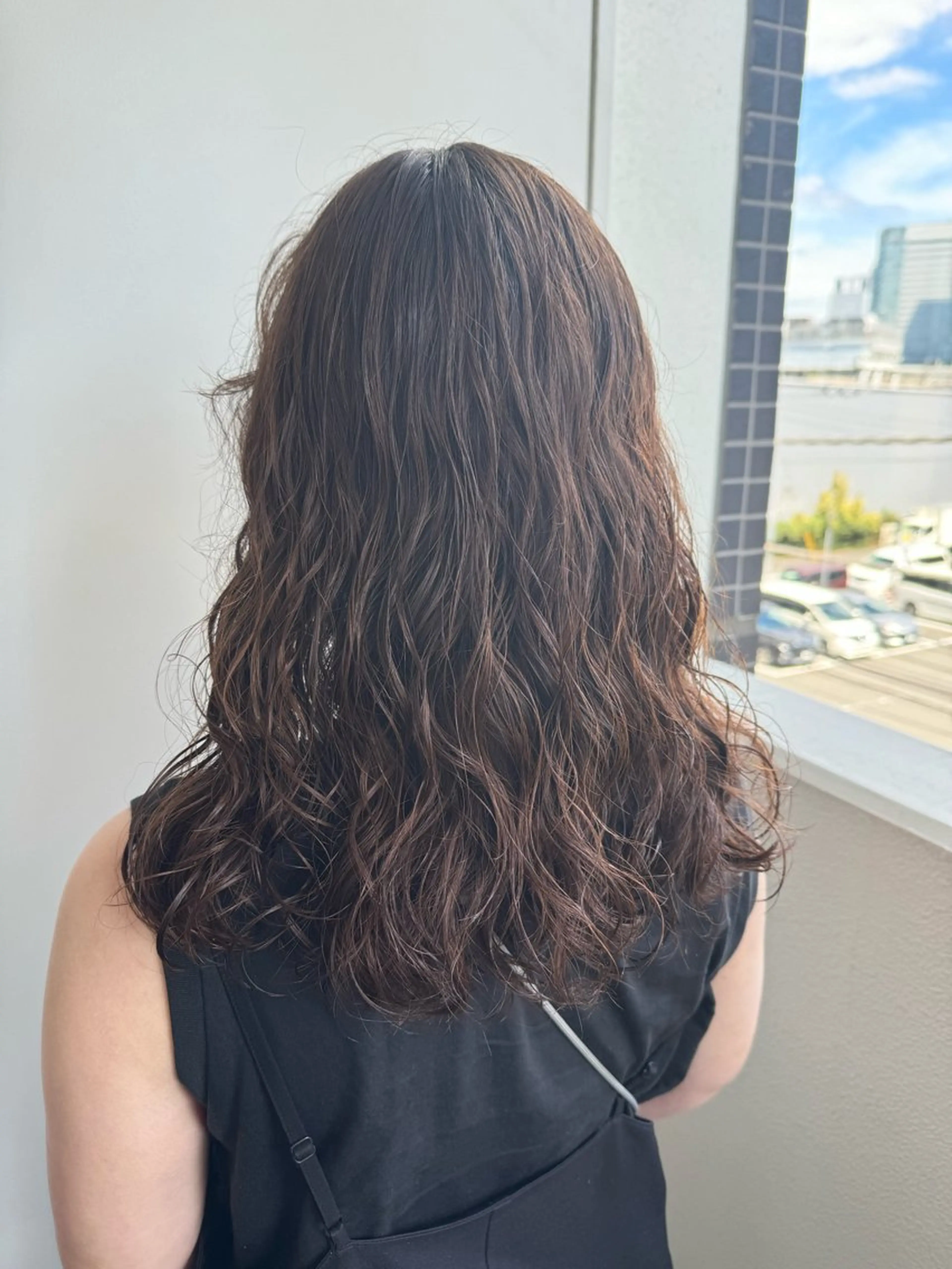 ロング パーマ 縮毛矯正/エクステ ヘアアレンジ/ひふみのヘアスタイル