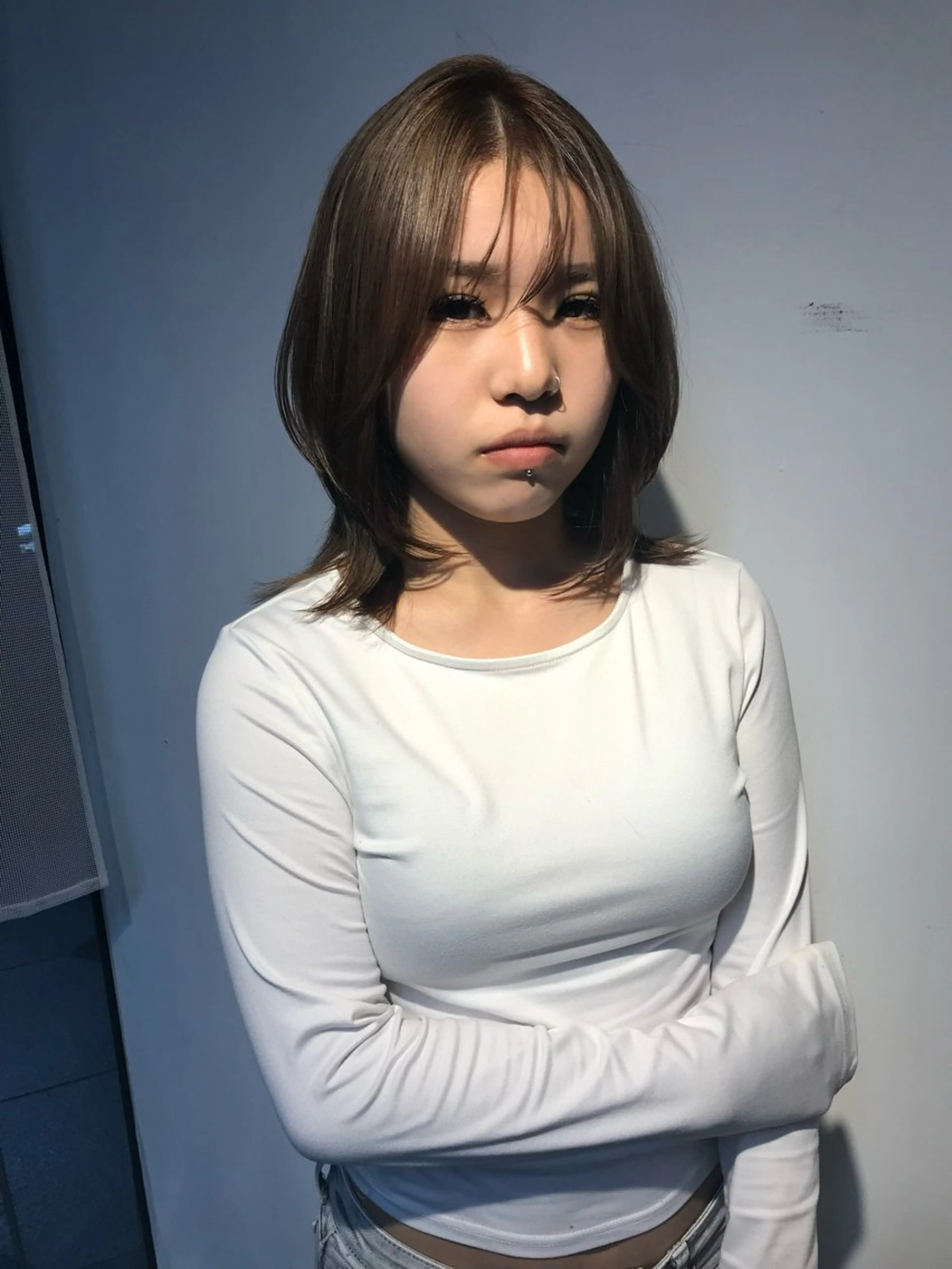 ミディアム lot れののヘアスタイル