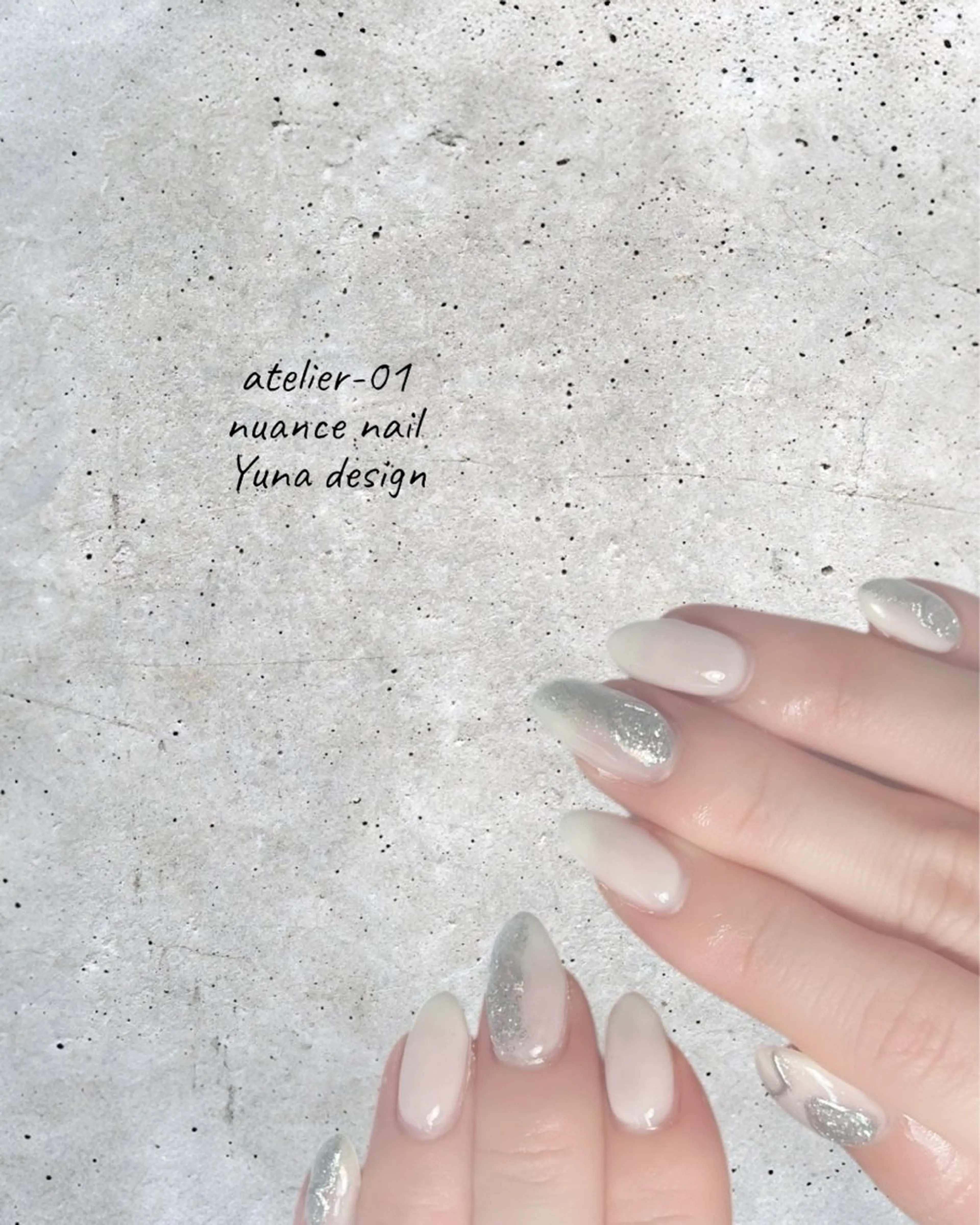 ネイル アートネイル 冬ネイル ハンドネイル 🩵atelier- 01 優奈🩵のネイルデザイン