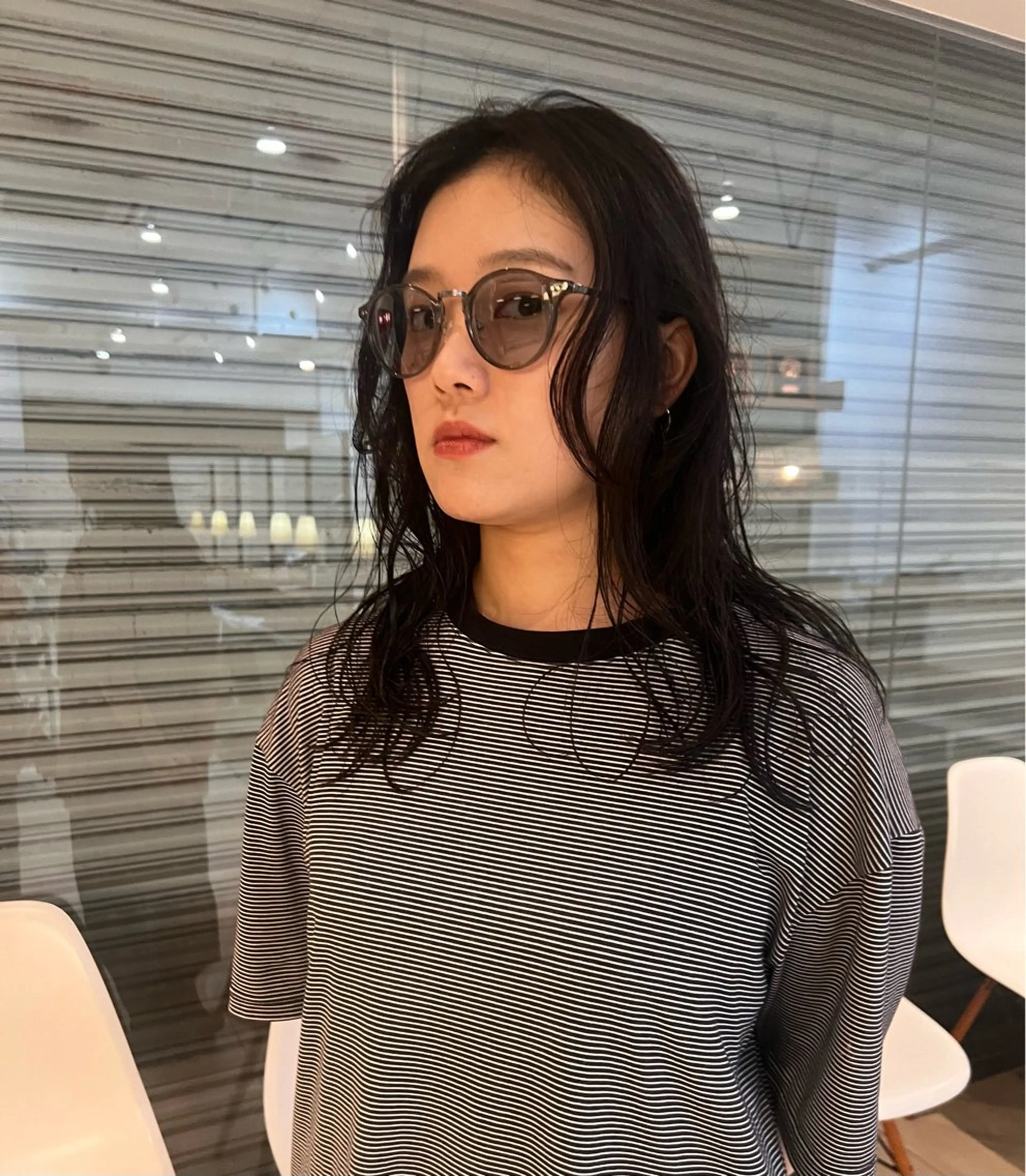 ミディアム パーマ ミディアムパーマ リリカ🐈‍⬛メンズ カットモデル/上永谷のヘアスタイル