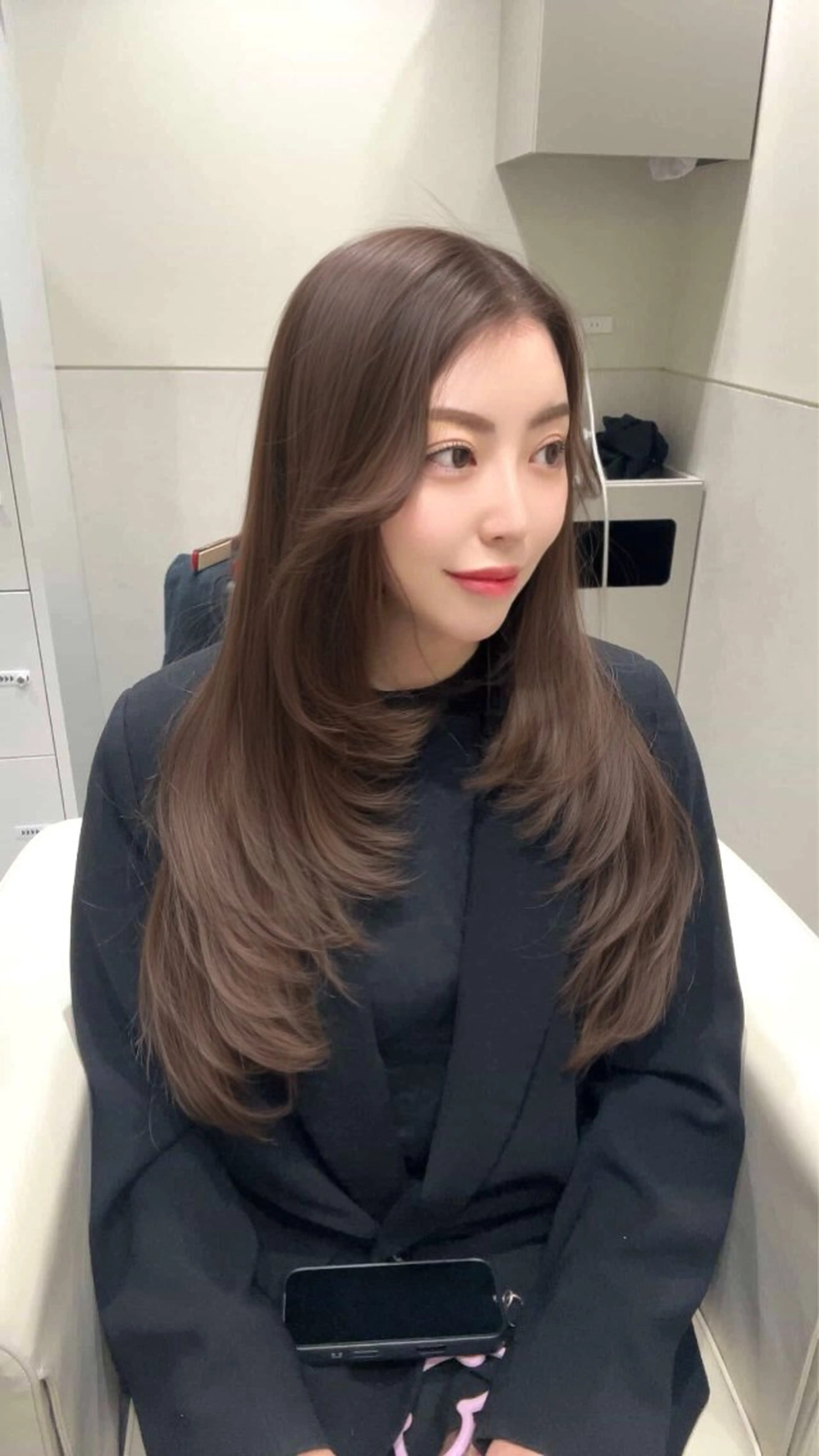 ロング カラー カット ヘアカラー トリートメント 🩷韓国ヘア/ヨシン モリ🩷Maikaのヘアスタイル