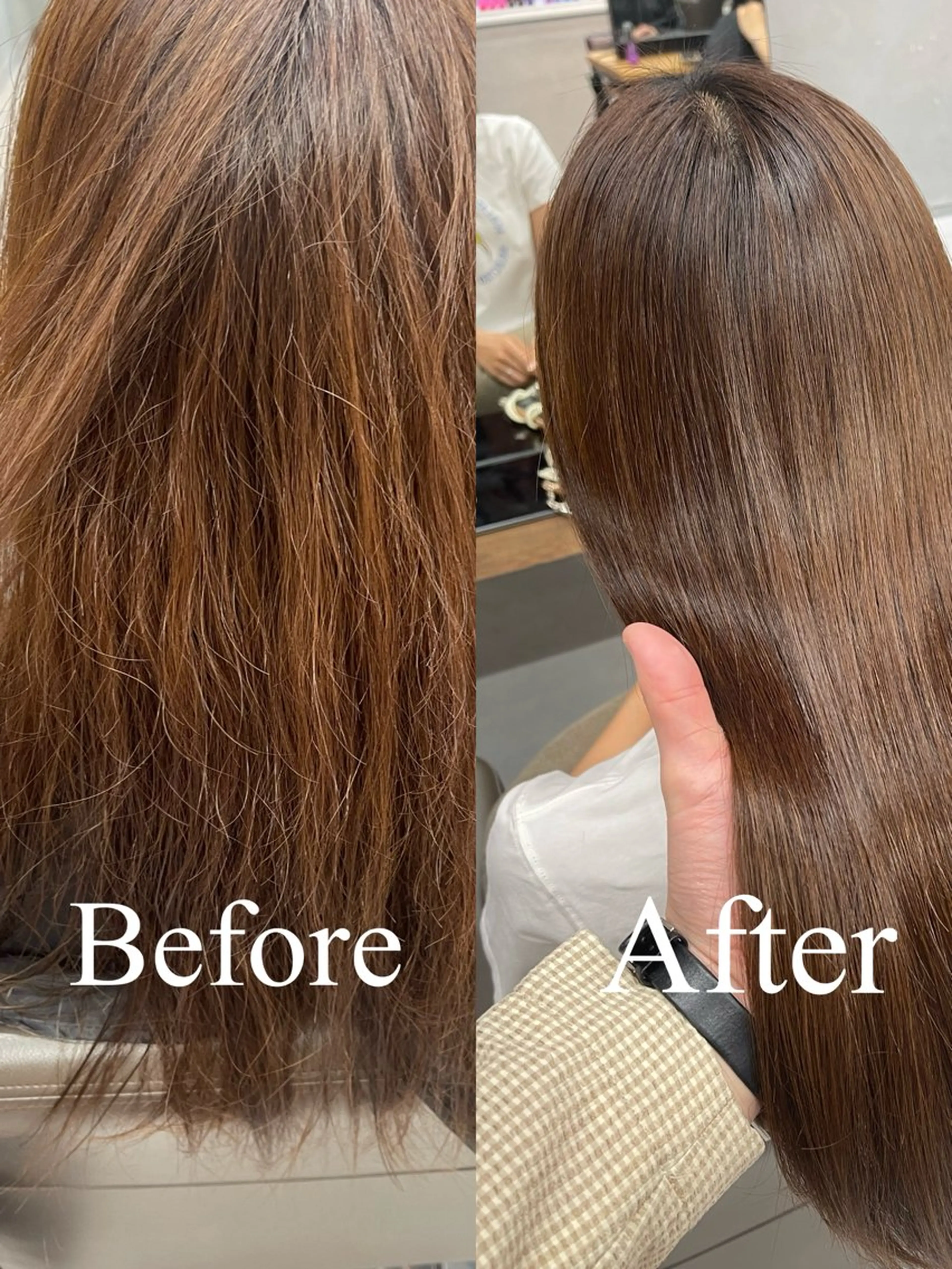 ロング パーマ くせ毛 縮毛矯正 縮毛矯正 charm《銀座》 ヘアセット/縮毛矯正のヘアスタイル