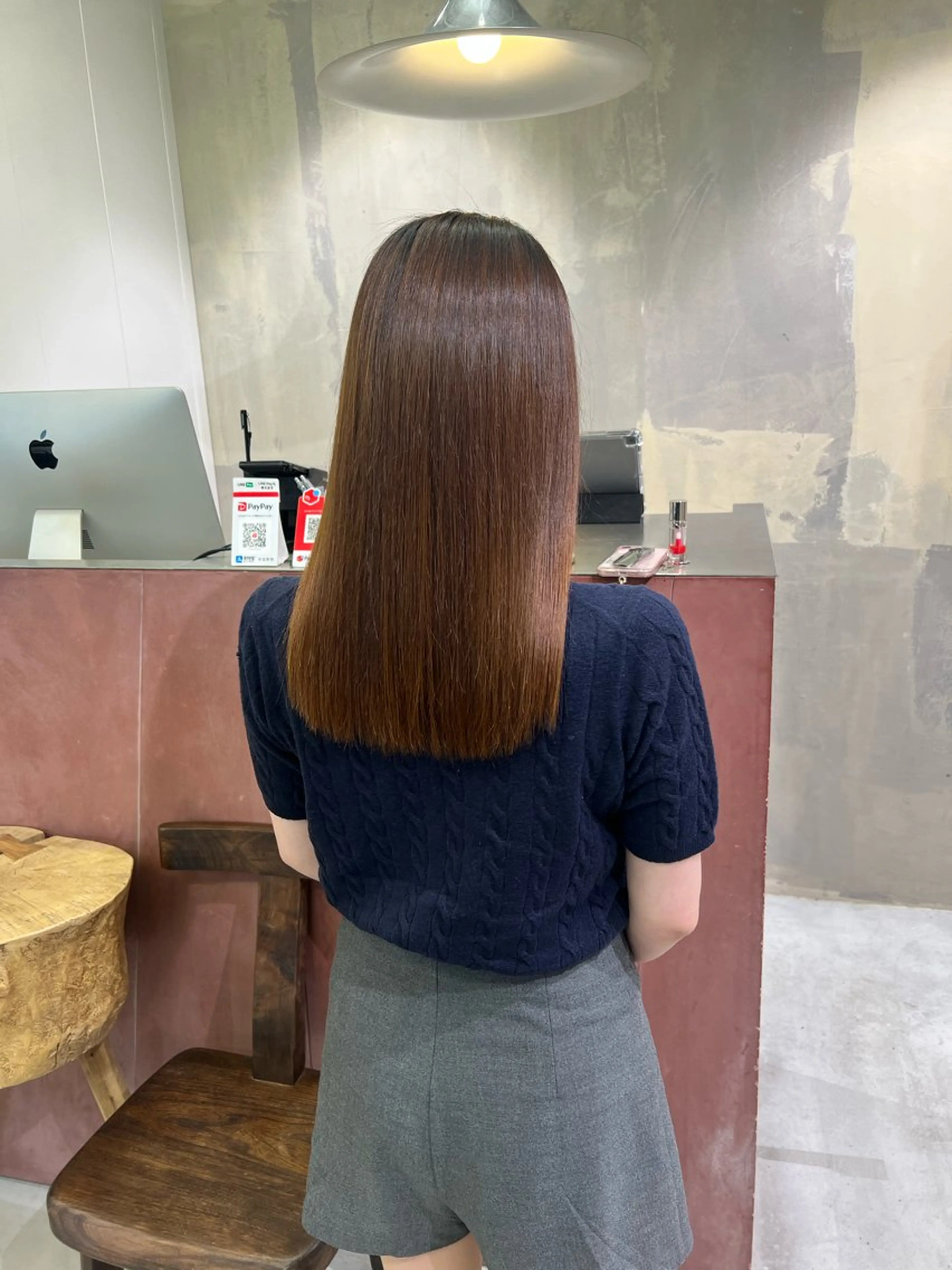 ロング パーマ 縮毛矯正 縮毛矯正 ハシモト ミオのヘアスタイル