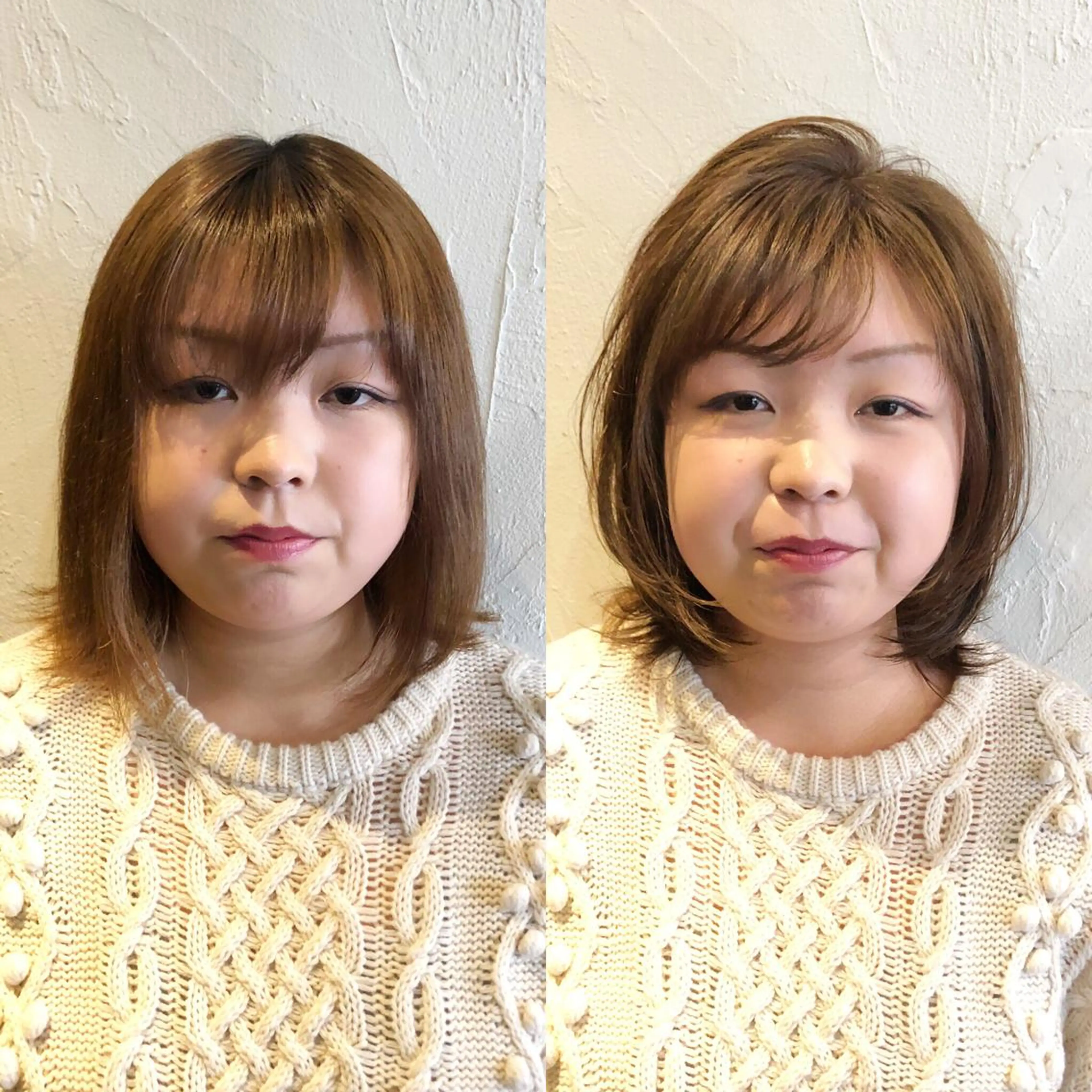 ミディアム 髪質改善縮毛矯正 専門店のヘアスタイル