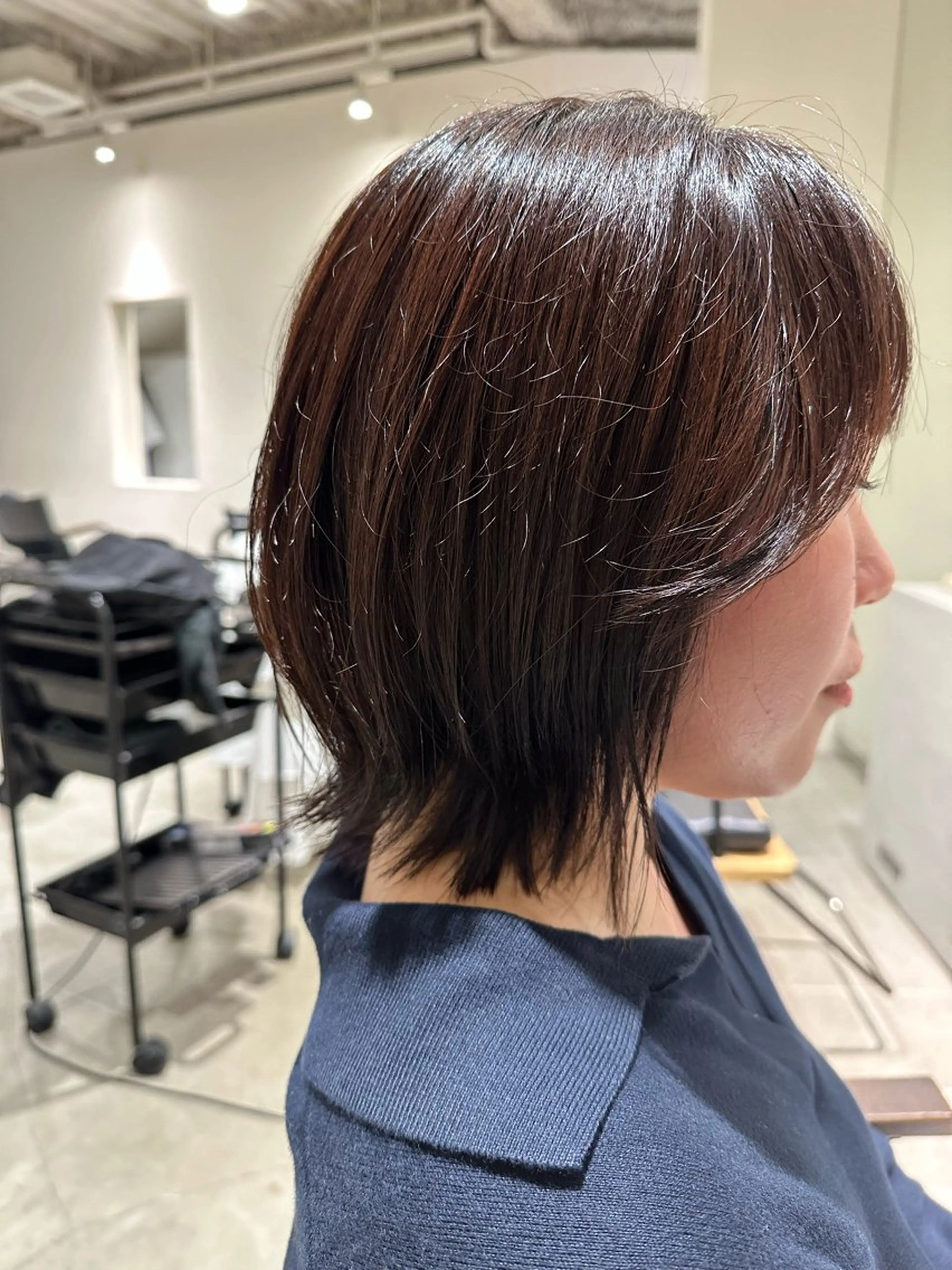 ショート カット ヘアカラー トリートメント 松岡 陸弥のヘアスタイル