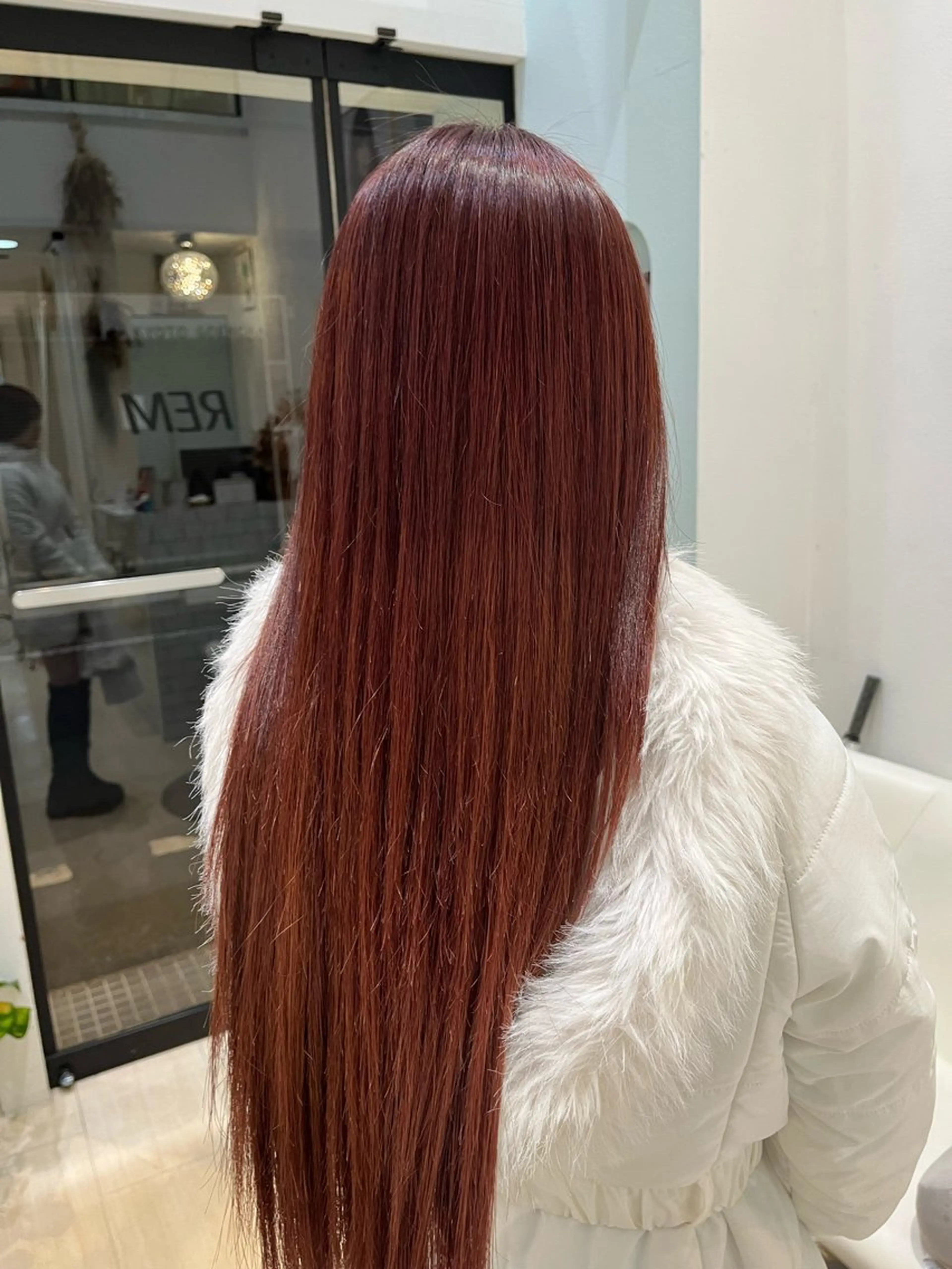 ロング カラー ブリーチ ブラウンカラー レッドカラー レッドブラウン R u i/ブリーチ /京都/河原町のヘアスタイル