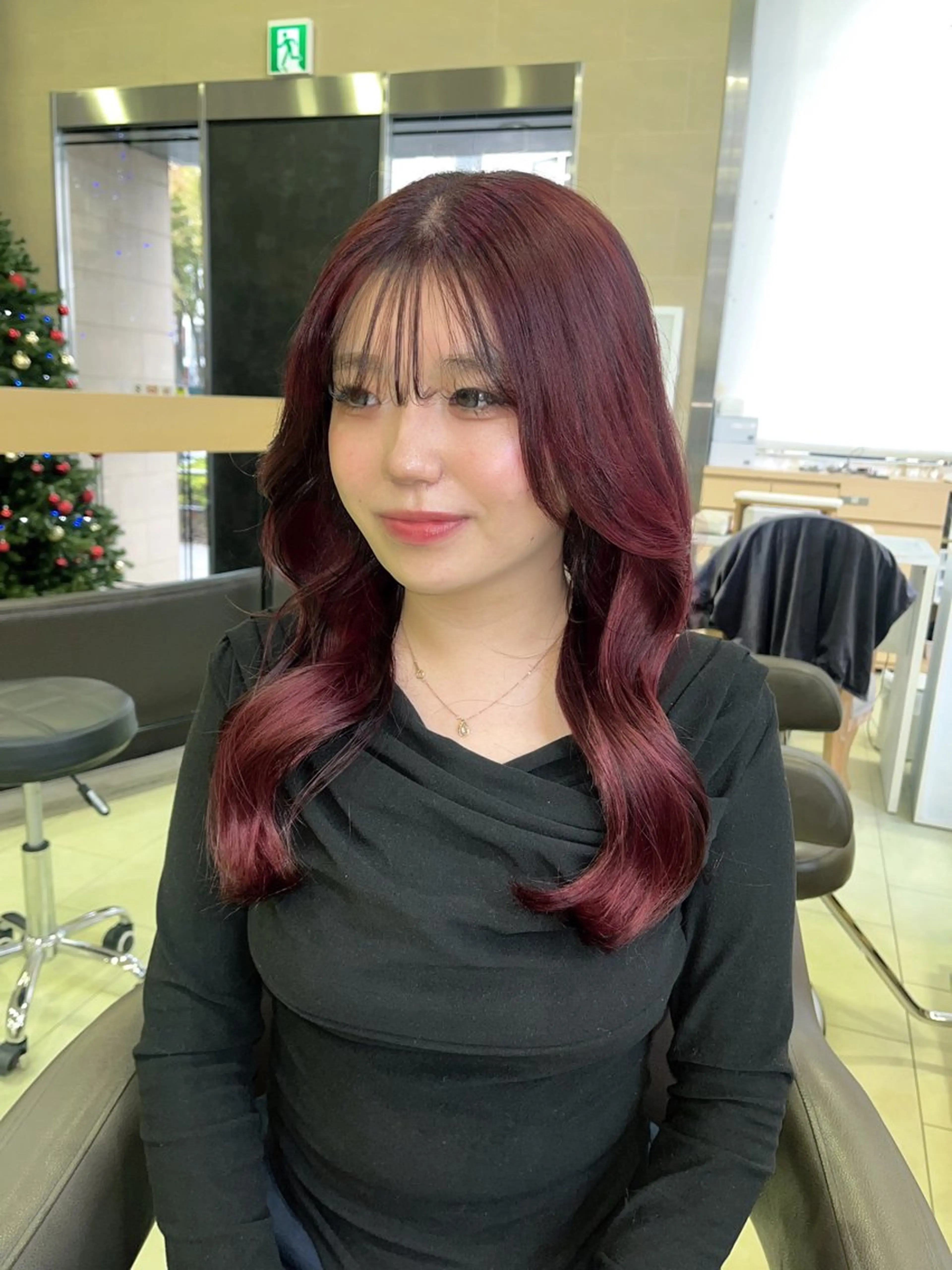 セミロング ヘアカラー waka❤️✨ レイヤーボブ/エクのヘアスタイル