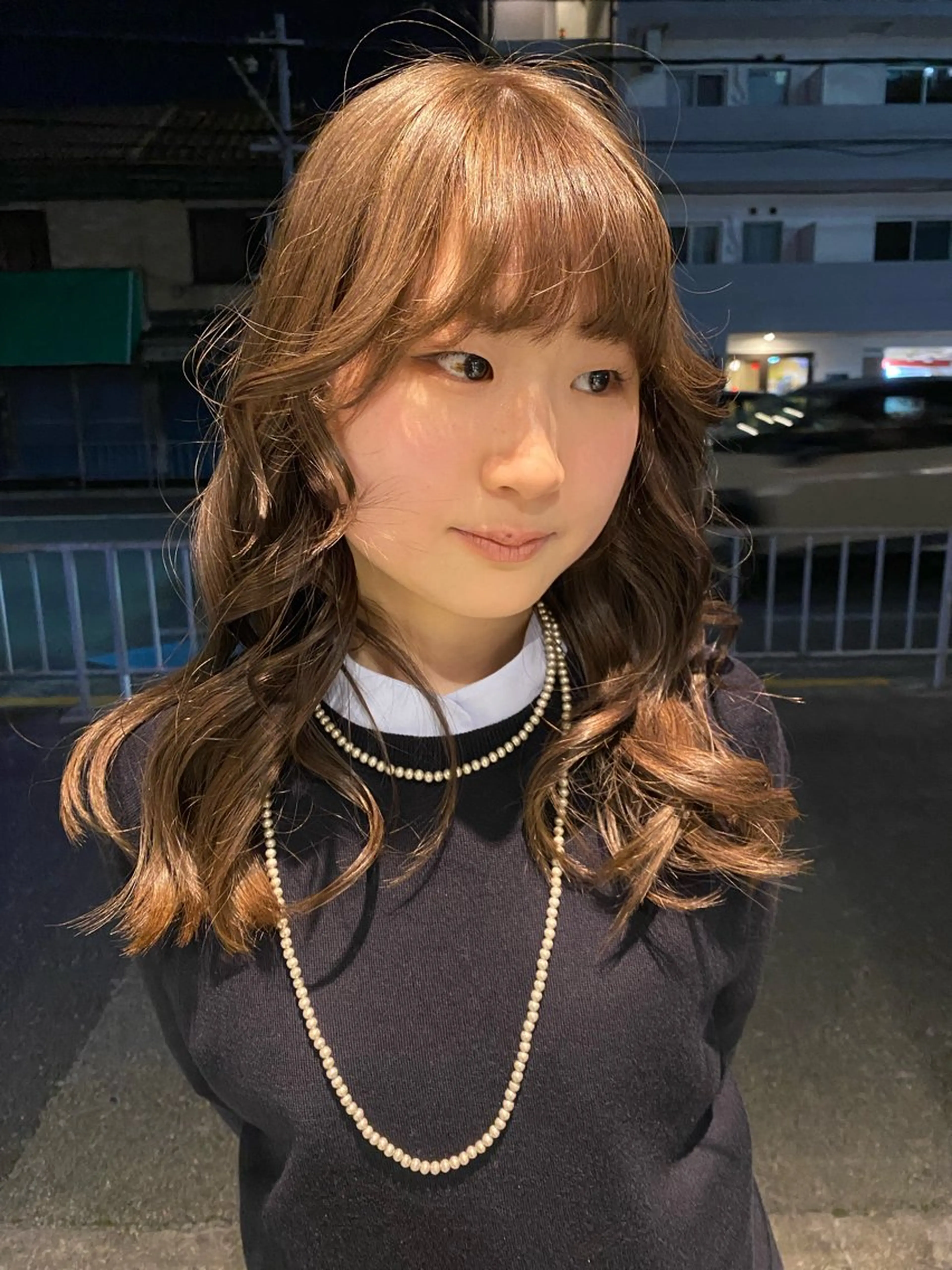 ロング レイヤーカット/ ダブルカラーサクライのヘアスタイル