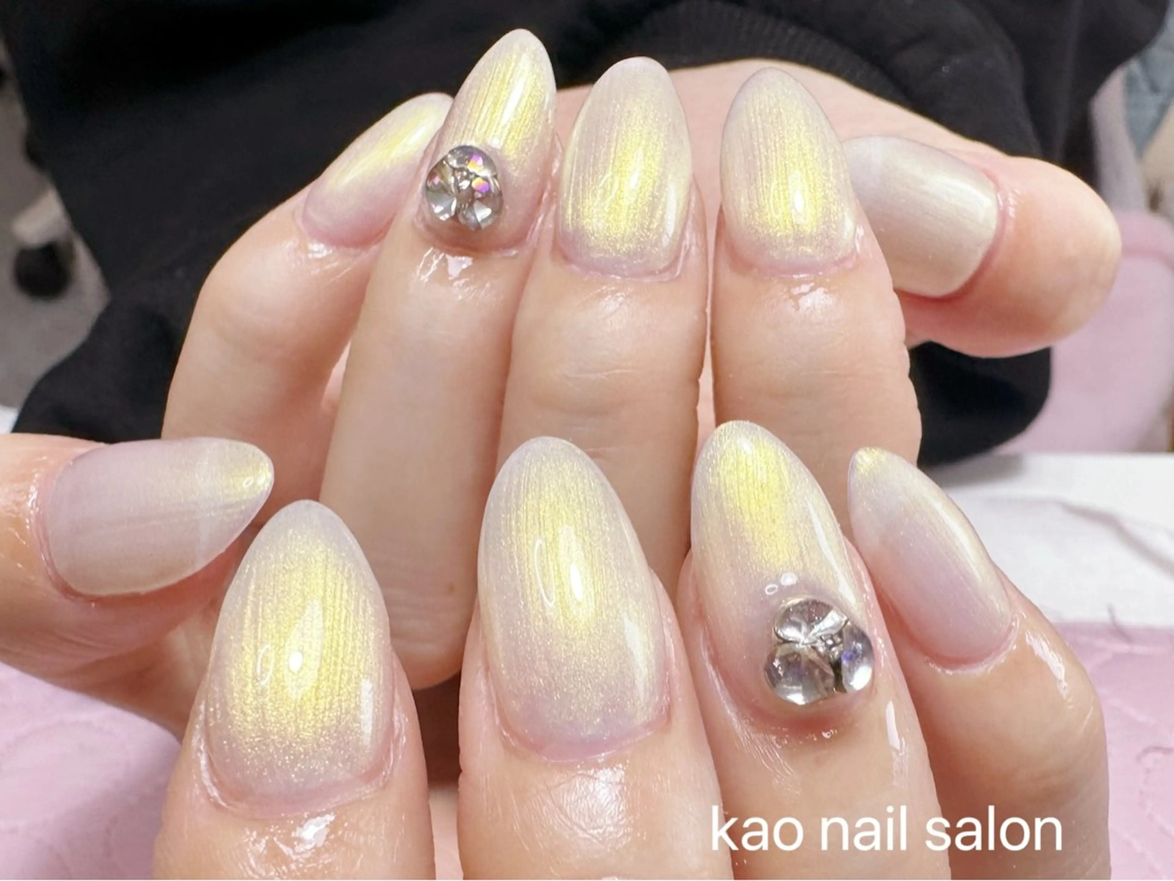 ネイル ハンドネイル kao nail マグネット/長さだしのネイルデザイン