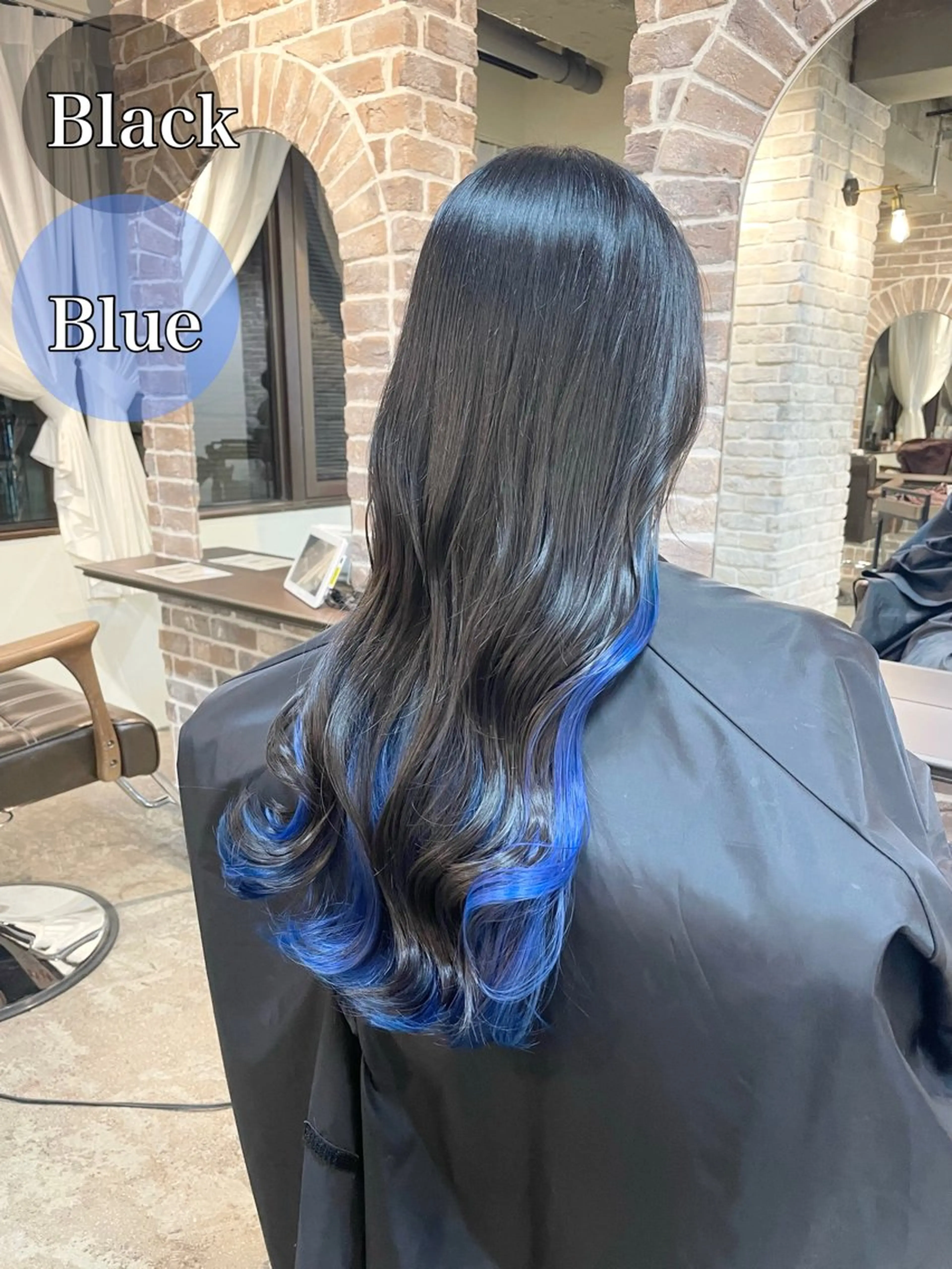 ロング カラー グラデーションカラー インナーカラー カット ヘアカラー トリートメント 艶カラー/インナー /グラデ/大西小百合のヘアスタイル