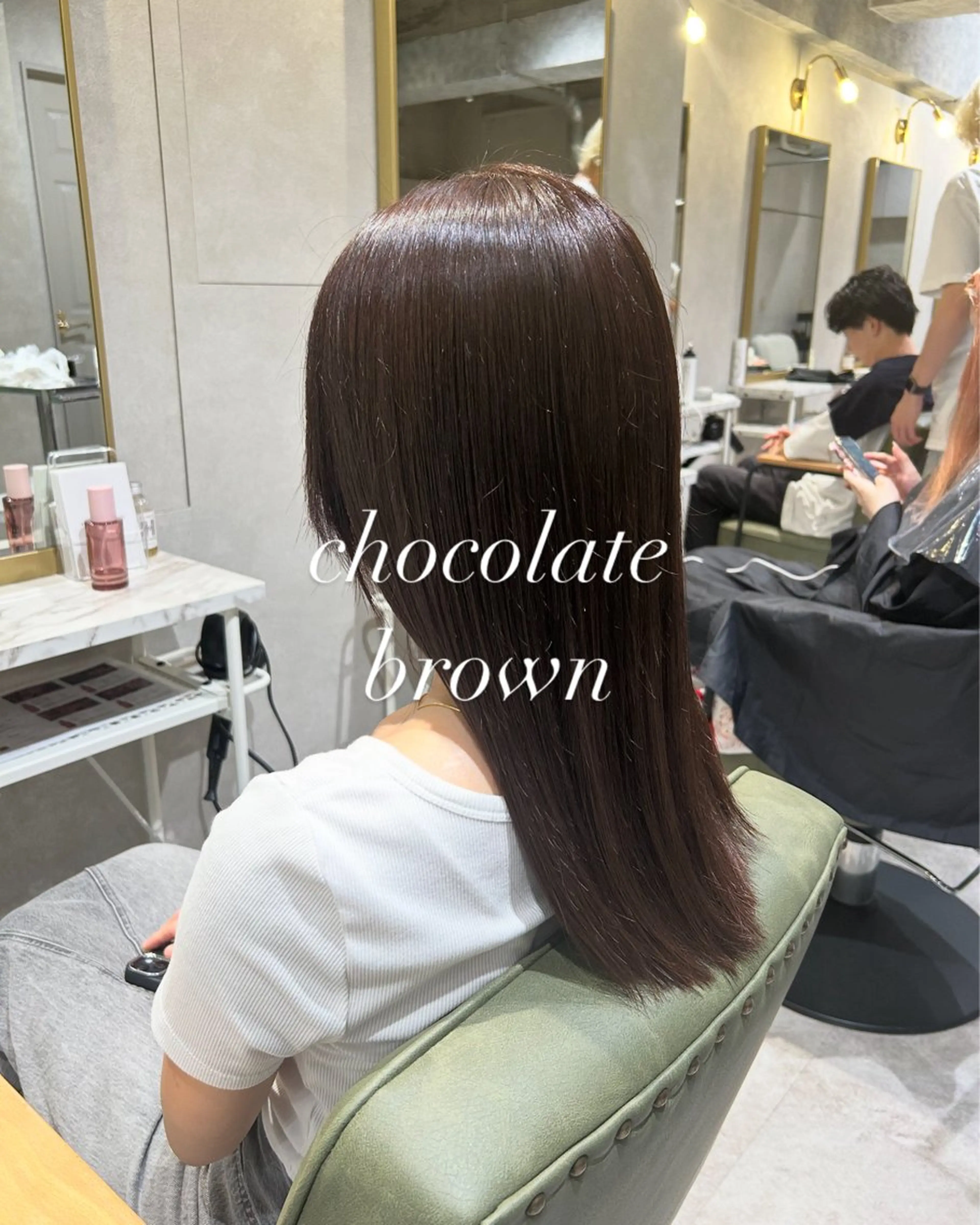 ロング カラー 新宿 韓国 シャドウパーマ 志龍のヘアスタイル