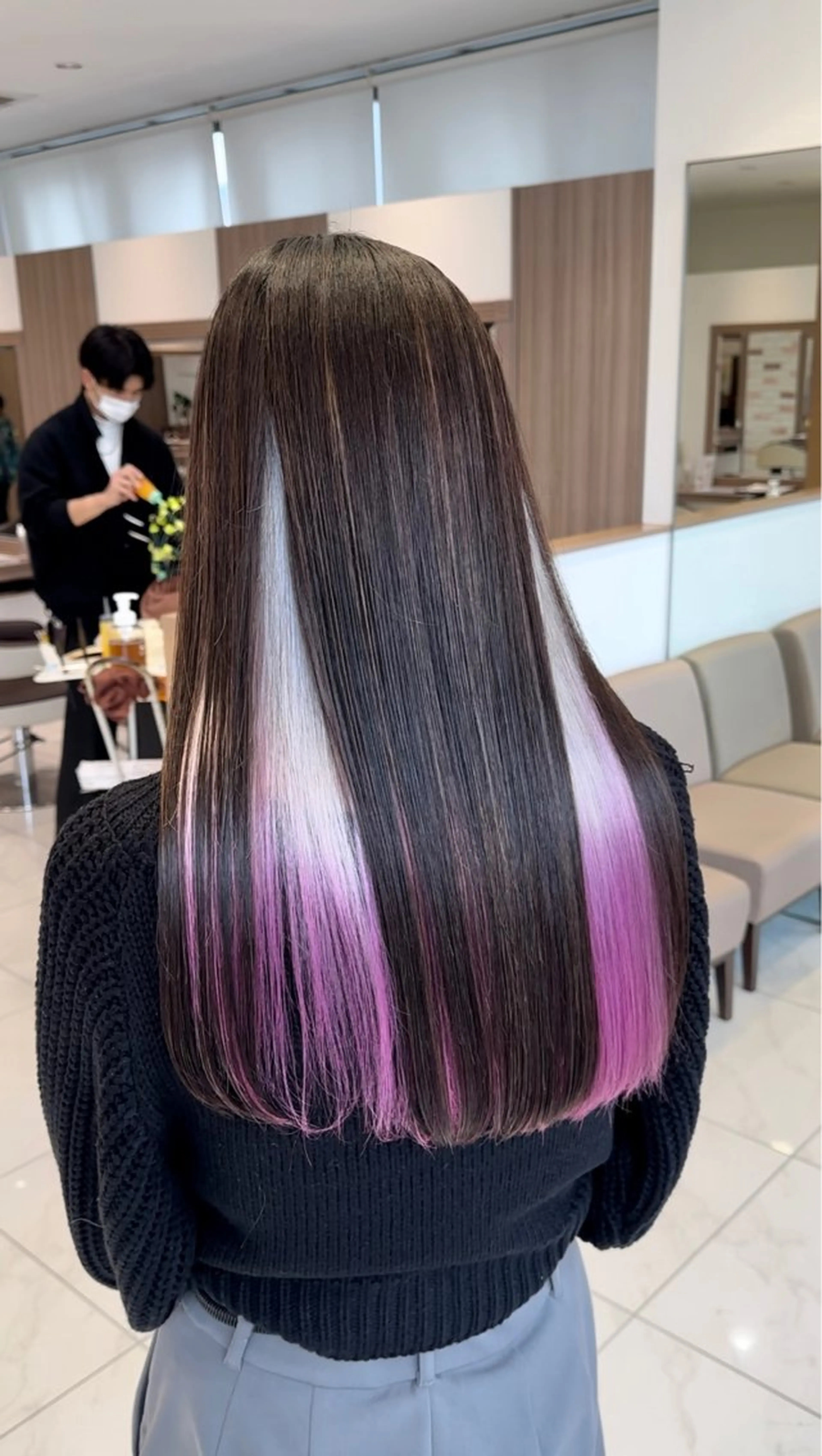 ロング カラー 【ケアブリーチ特化】 中村　玲仁のヘアスタイル