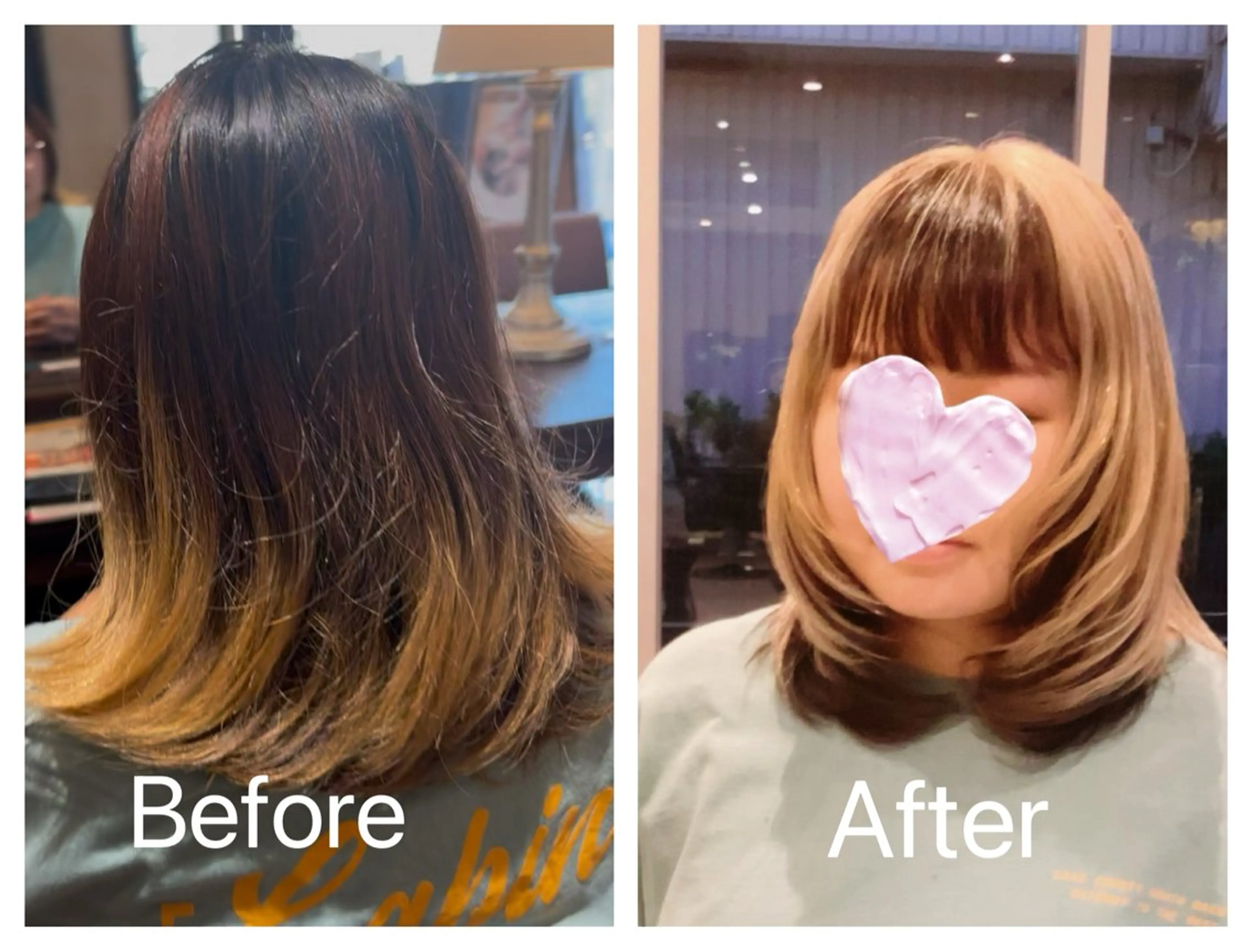 カラー 山田 みかのヘアスタイル