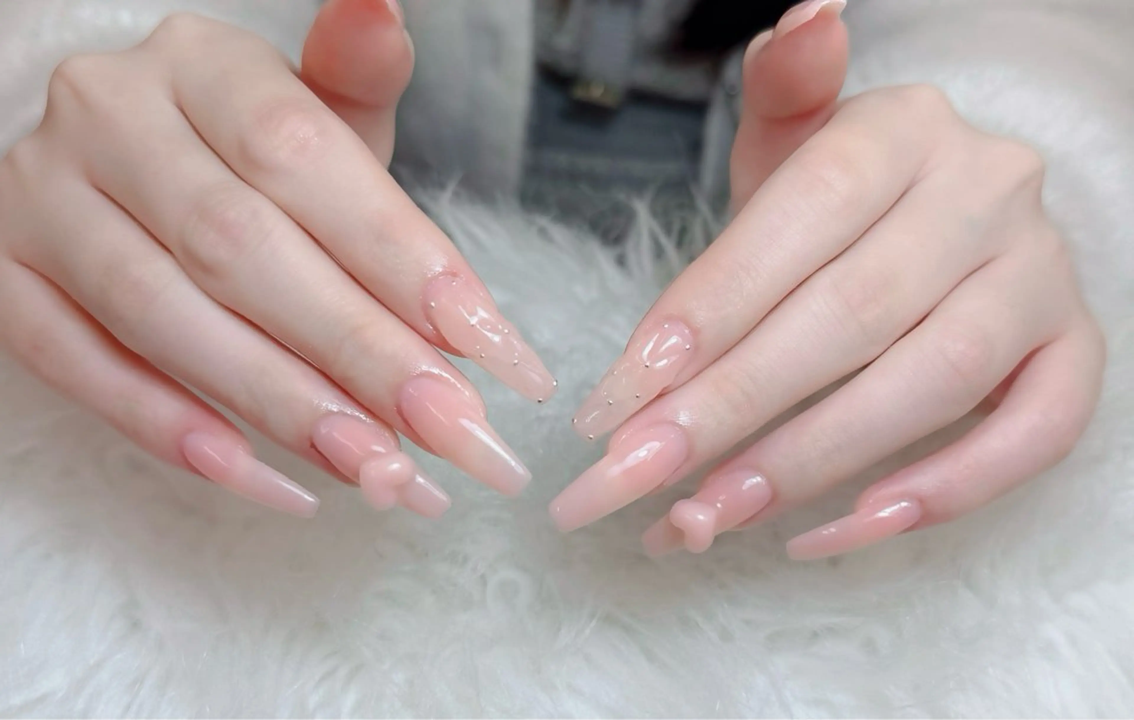ネイル アートネイル 韓国ネイル 持ち込み ワンホンネイル ハンドネイル Lenie Nail Salonのネイルデザイン