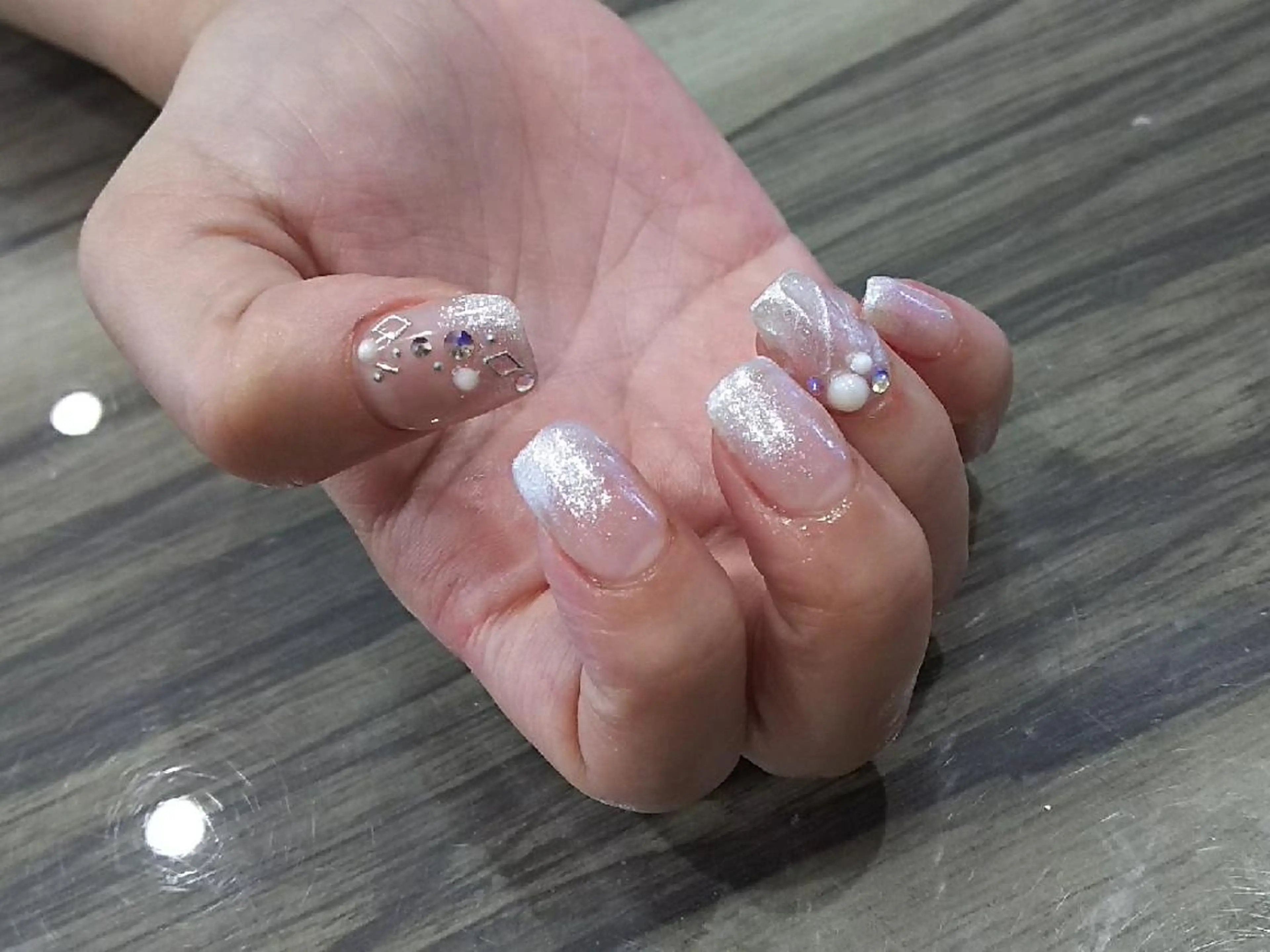 ネイル シルバー ハンドネイル Progress Nailのネイルデザイン