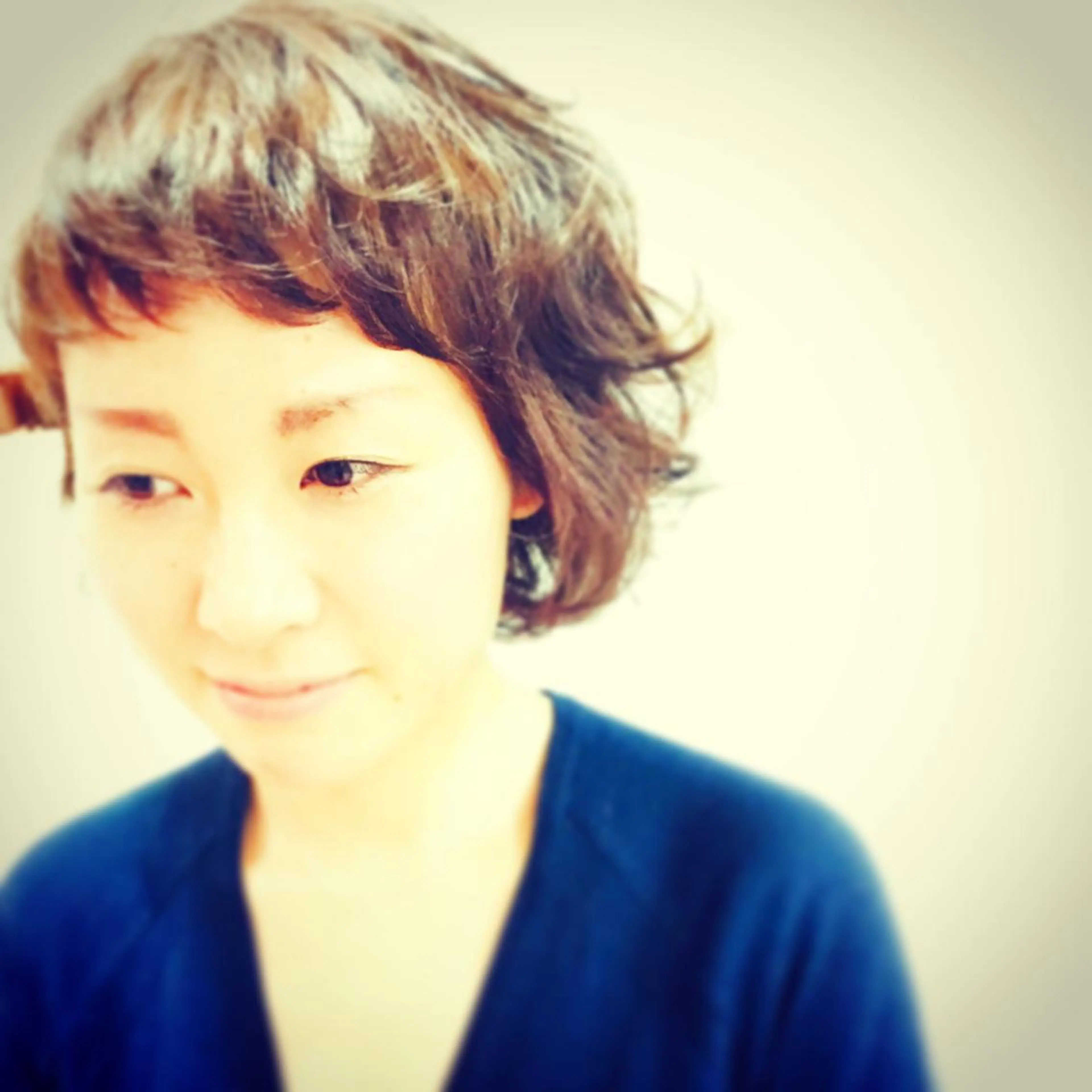ショート カラー パーマ オン眉 ショートヘア 西村 達哉のヘアスタイル