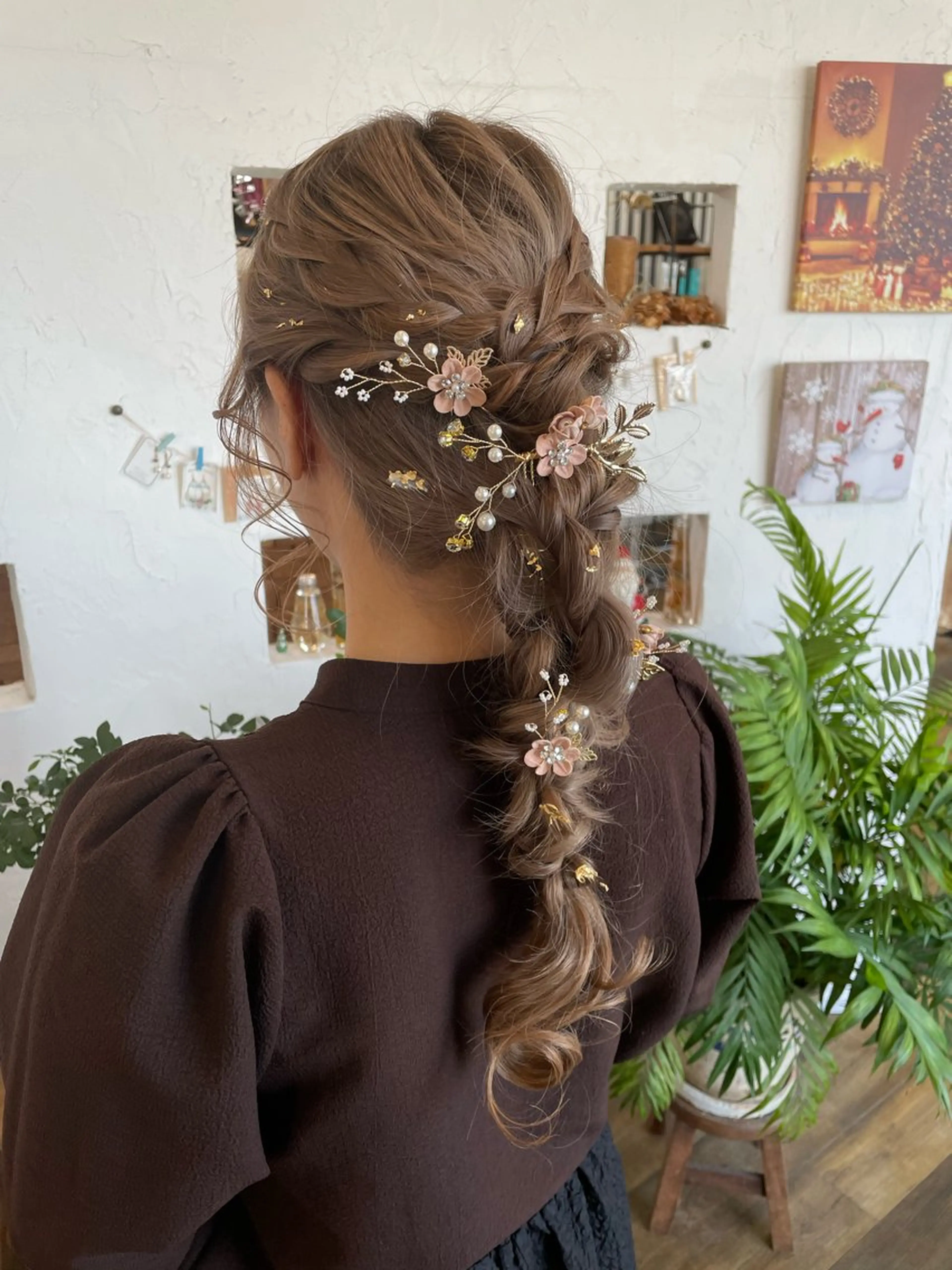 ヘアアレンジ ヘアセット 🌸小掛🌸 豊橋外国人風カラーのヘアスタイル