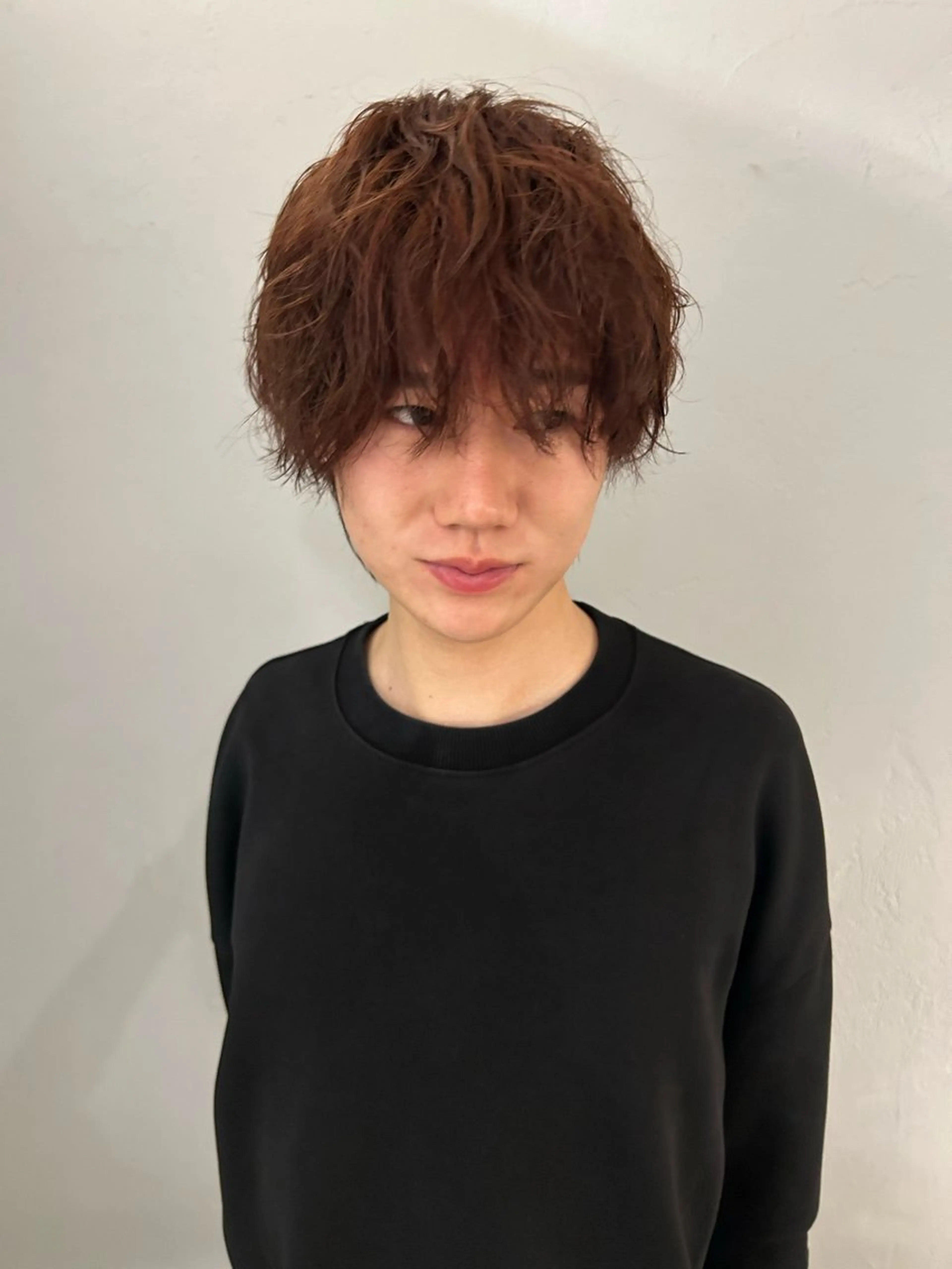 ショート カラー ケアパーマ/ケアブリ ーチdaisukeのヘアスタイル