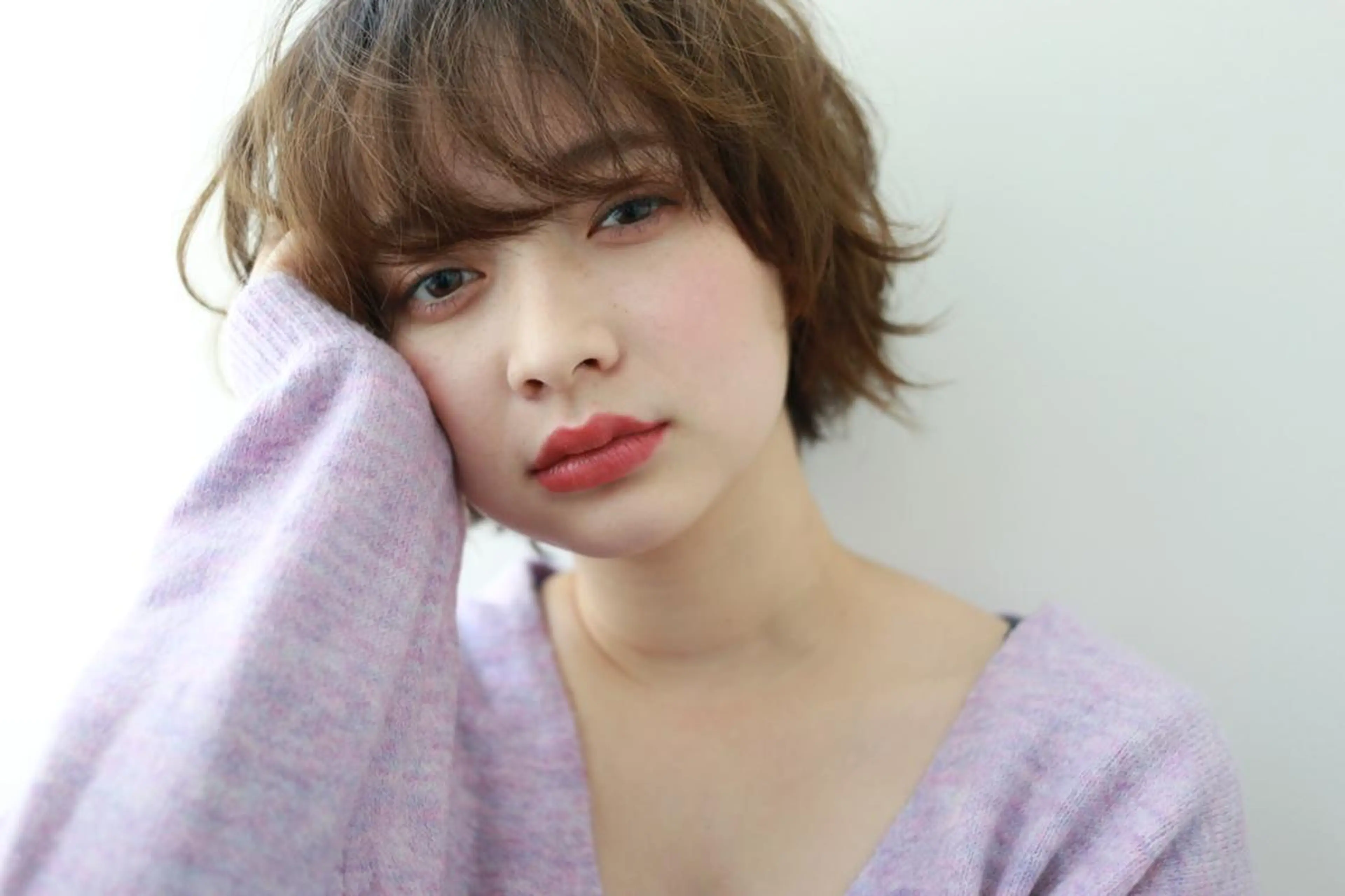 ショート カラー ショートボブ ボブ ショートヘア アンブレラカラー💫 フェイスフレーミングのヘアスタイル