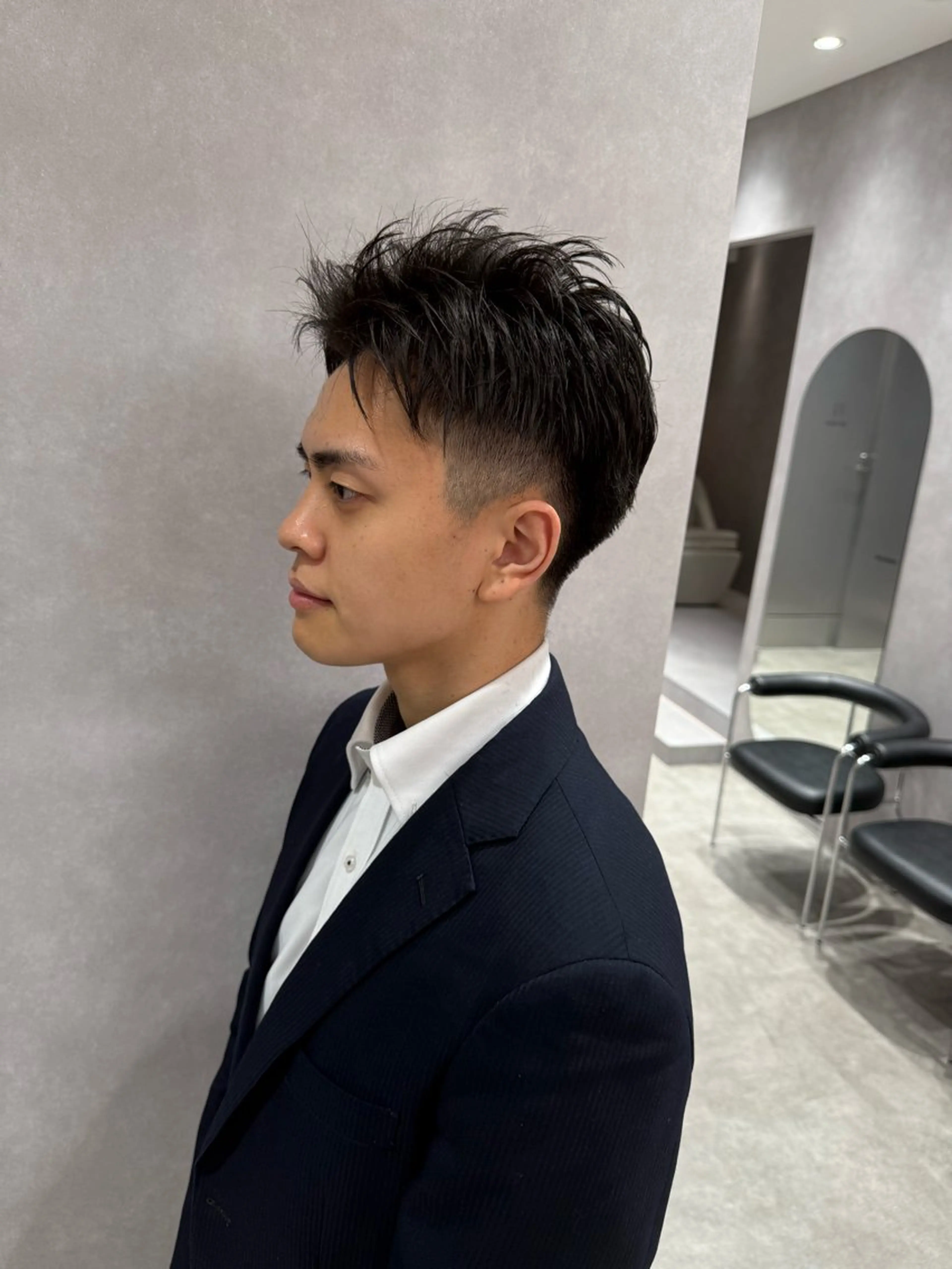 メンズ 森本 シェビーのヘアスタイル