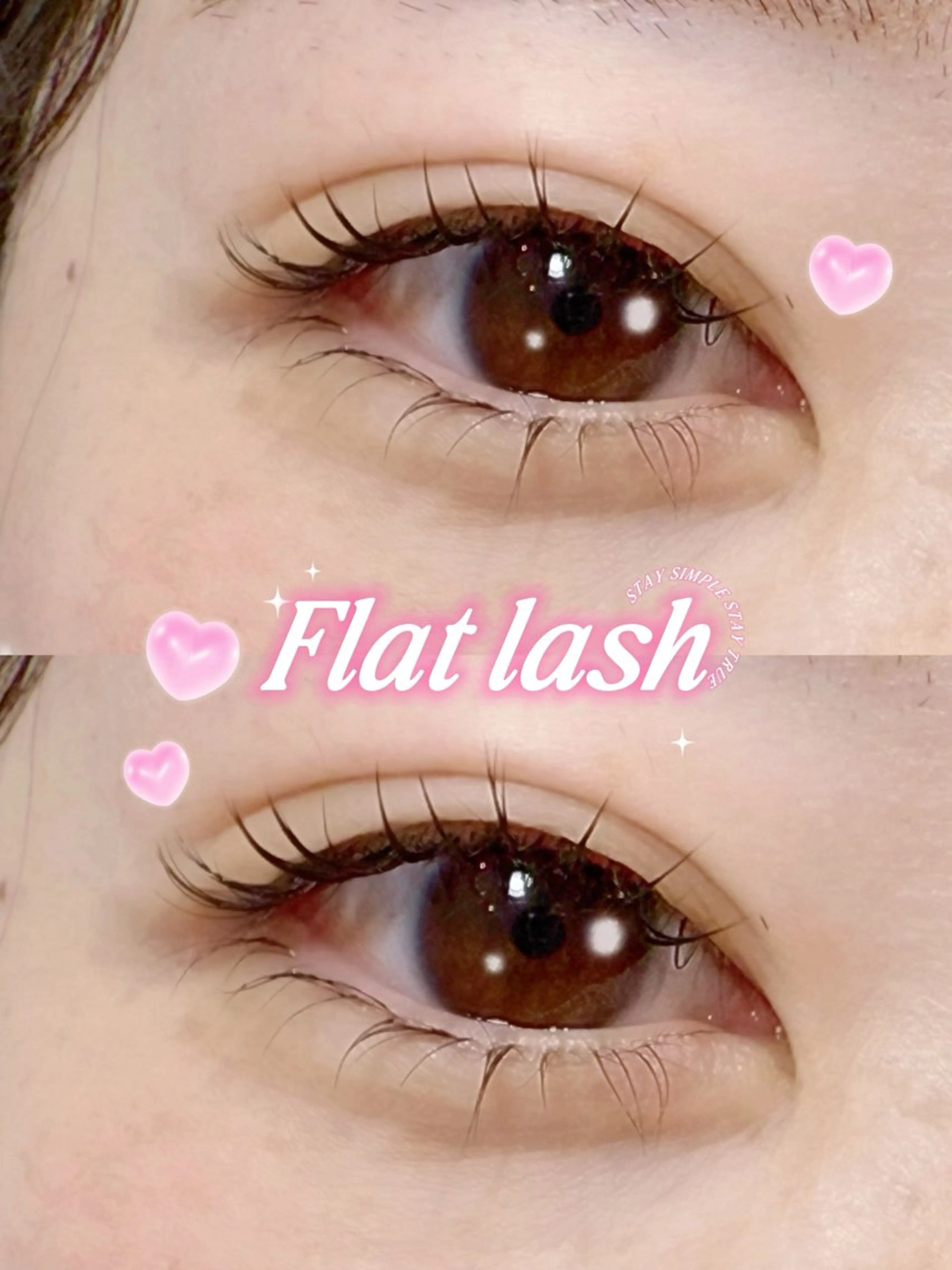 \ minimo価格✮*｡ﾟ /　フラットラッシュ100本🎶🤍 束感コーティング付き🪄🪽の写真