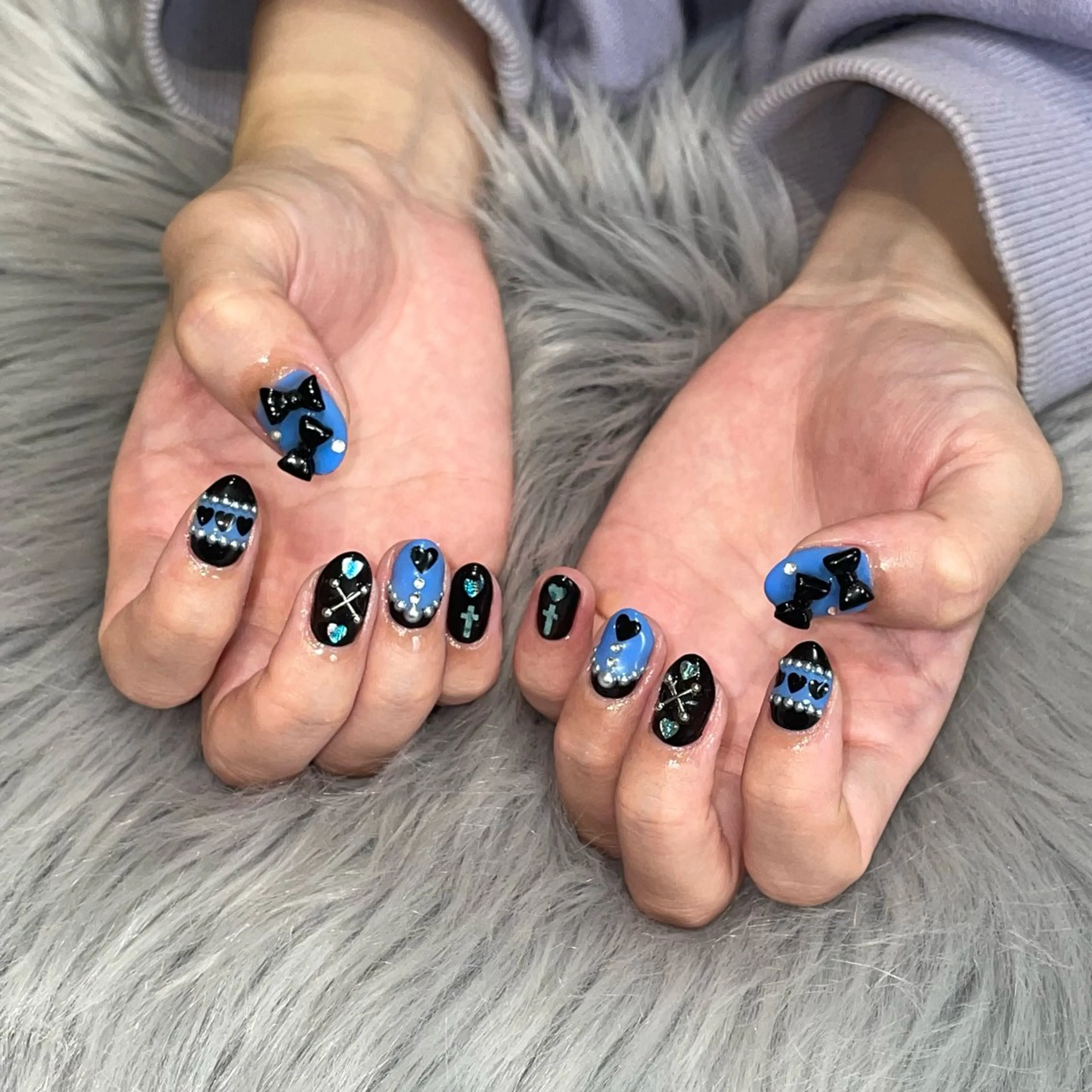 ネイル ラメ(グリッター) RICO Nail パーツつけ放題🌈のネイルデザイン