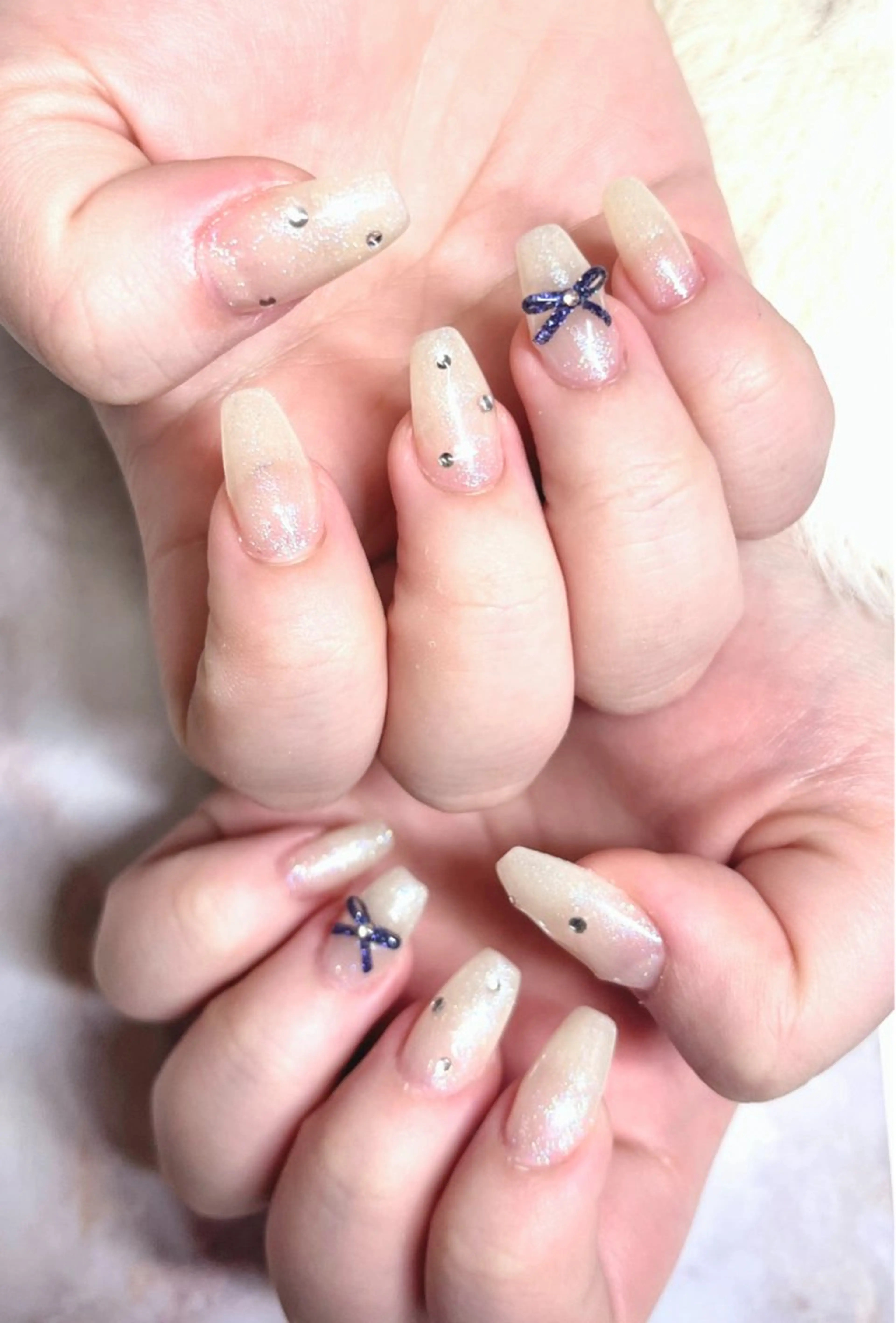 ネイル ラメ(グリッター) ワンカラーネイル スカルプネイル plaisir プレジールネイルのネイルデザイン