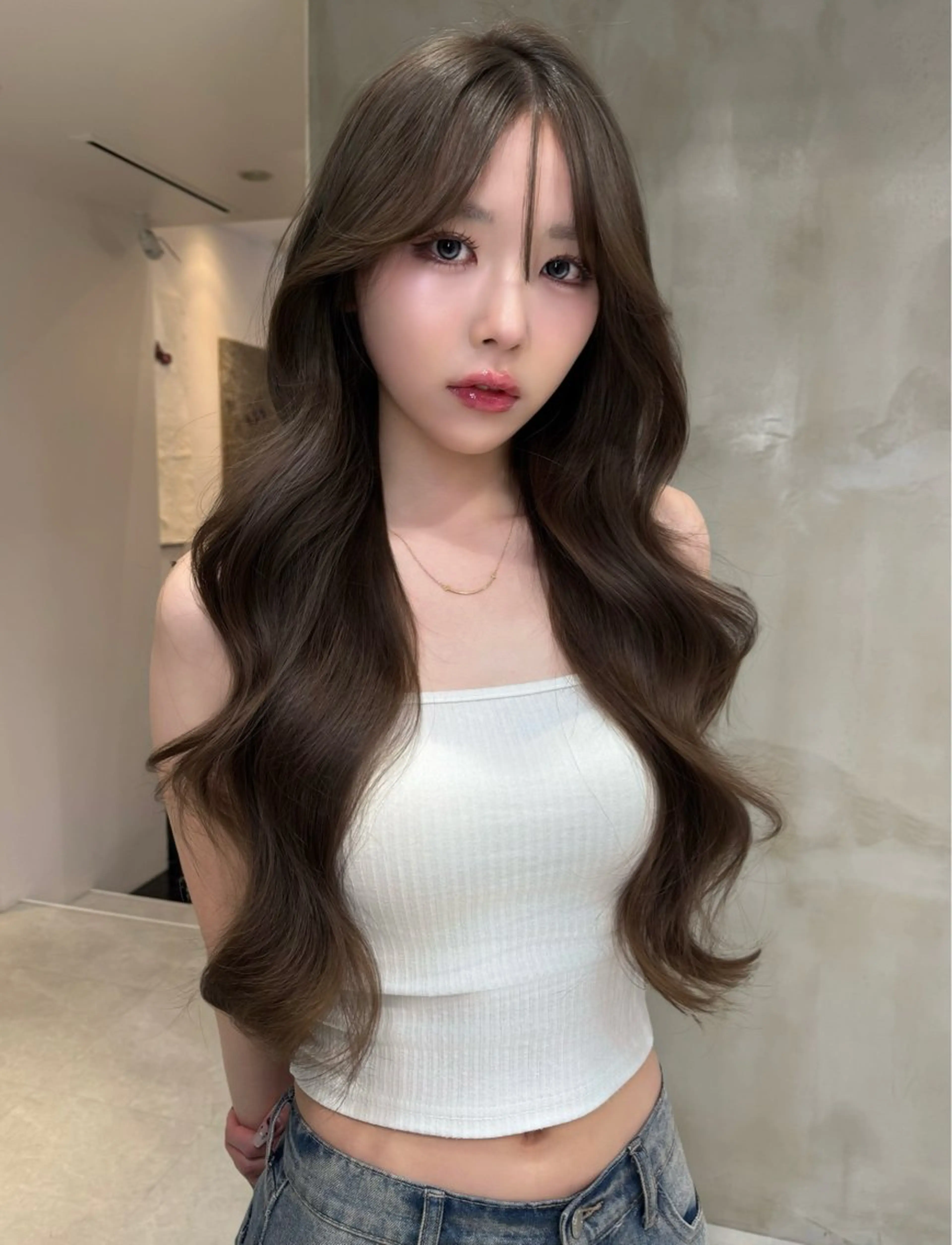 ロング カラー 艶カラー♡クール トレンドヘア♡アユミのヘアスタイル