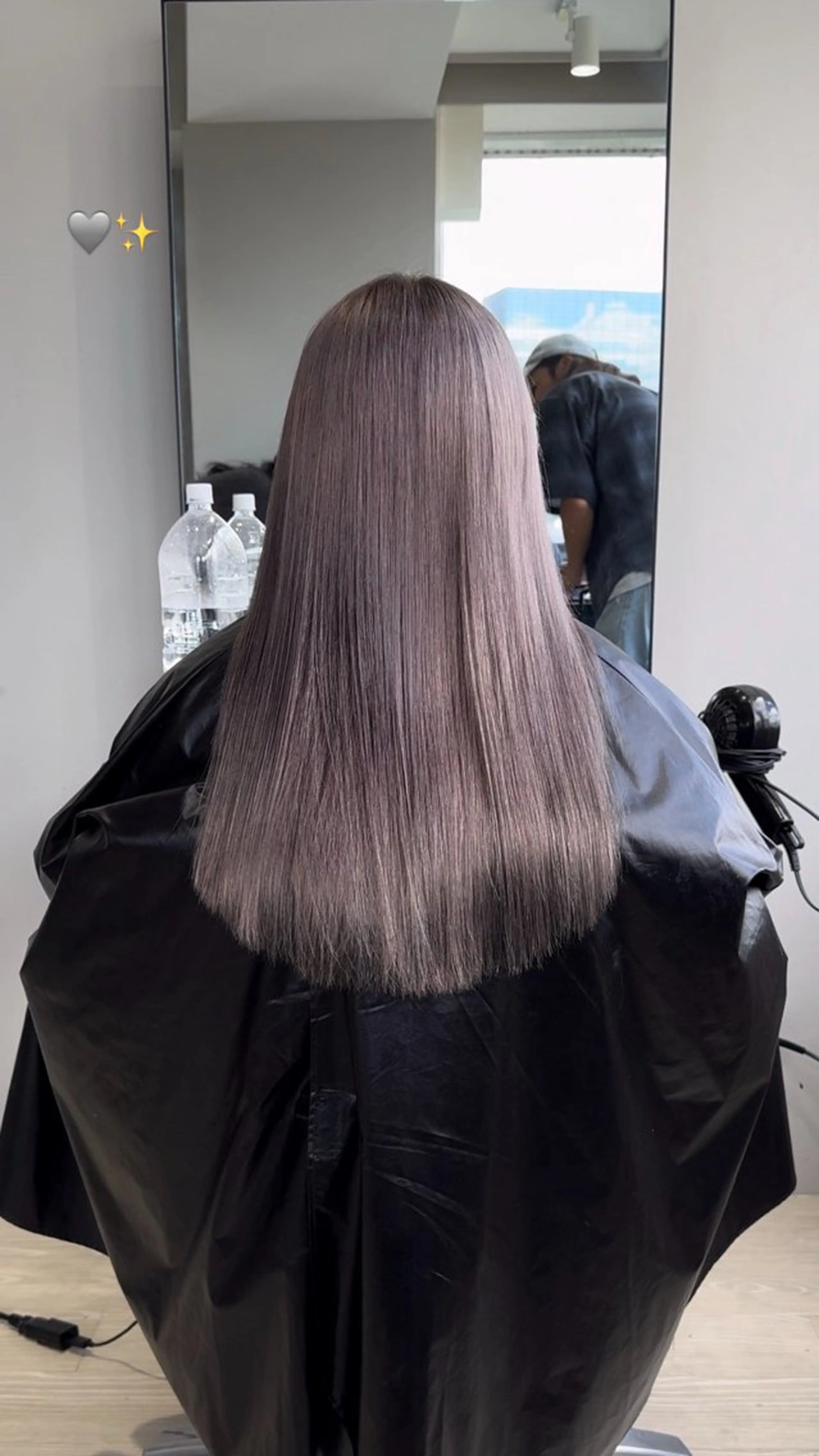 カラー グレージュ ラベンダーカラー ラベンダーグレージュ ラベンダーグレー ニトウ レイナ🌺🌴🐠のヘアスタイル