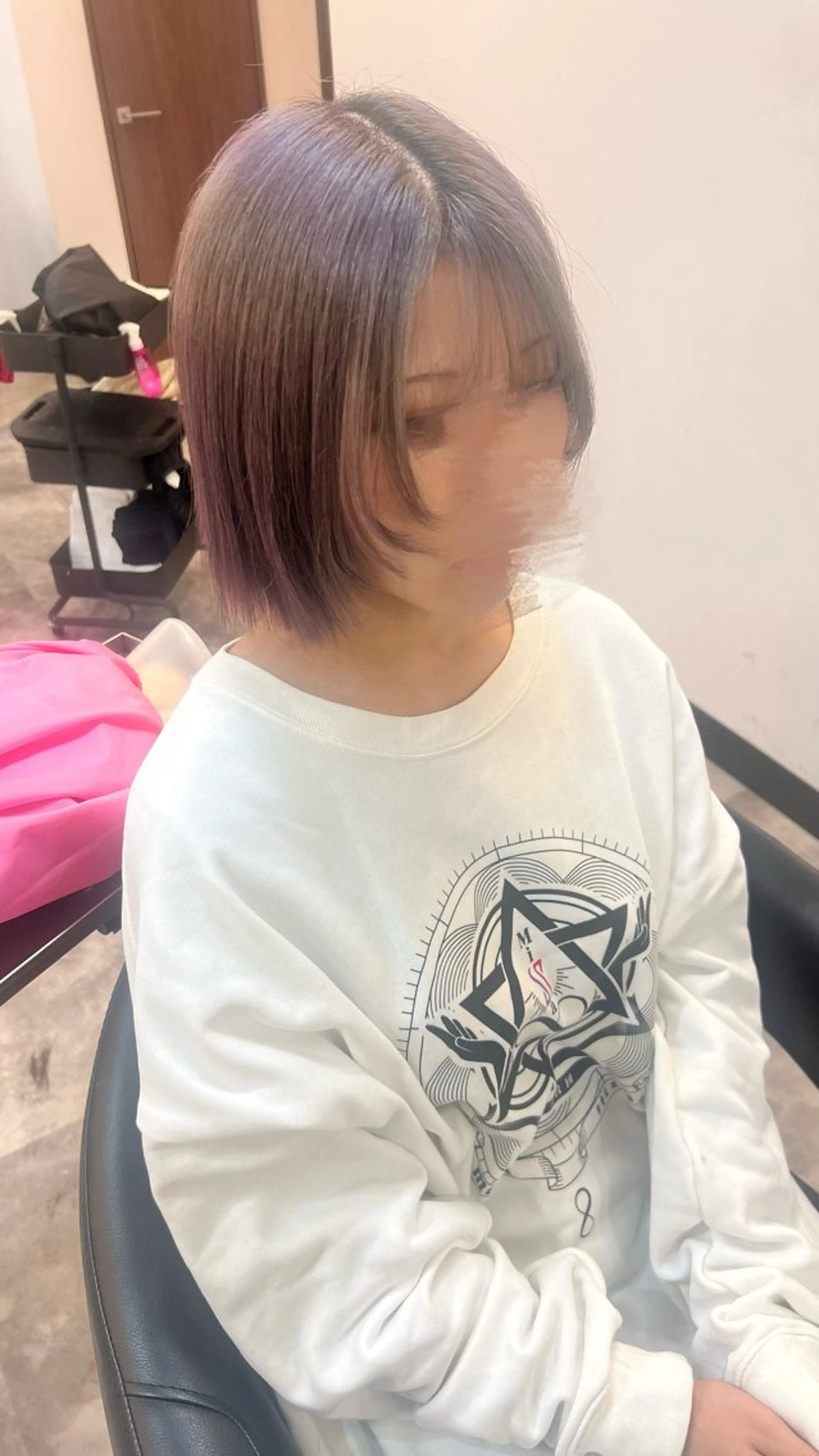 ショート 切りっぱなしボブ ボブ 顔まわりレイヤー 顔周りカット レイヤーカット 新宿/メンズパーマ/ メンズ特化/和田瑞生のヘアスタイル
