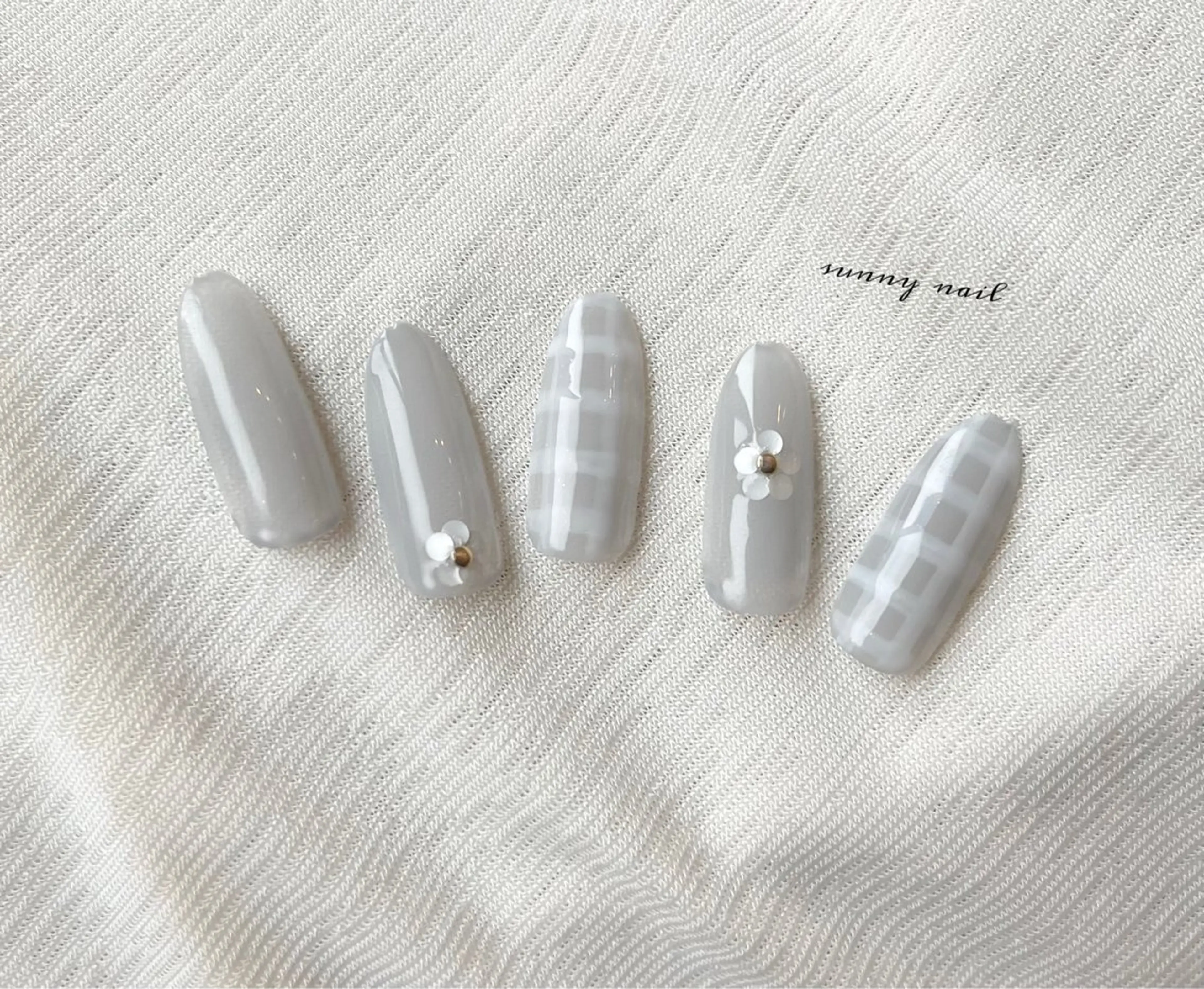 ネイル フラワーネイル ジェルネイル パラジェル 春ネイル sunny nailのネイルデザイン