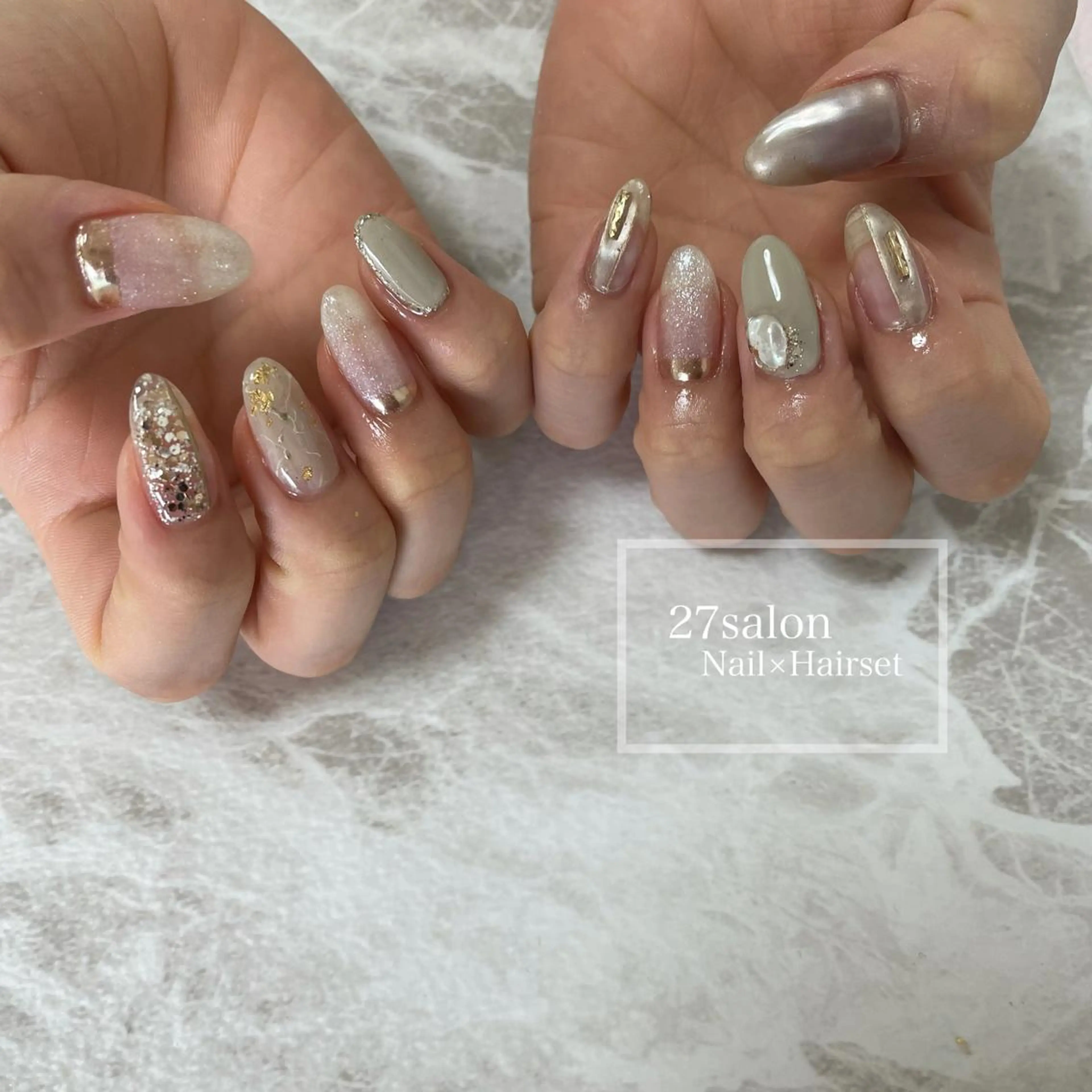 ネイル ニュアンスネイル 27salon yuinaのネイルデザイン