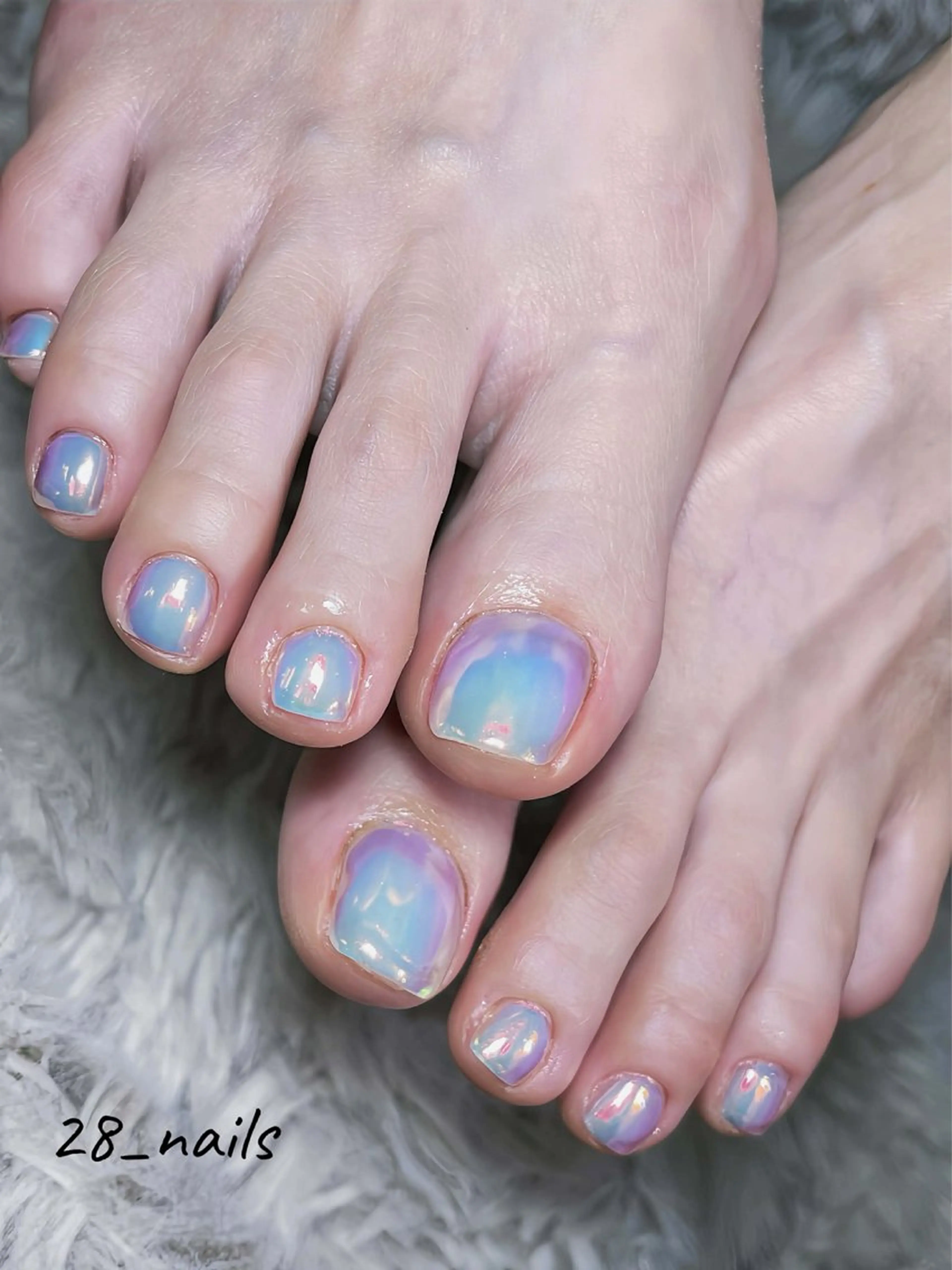 ショート フットネイル 28nails .thaoのネイルデザイン