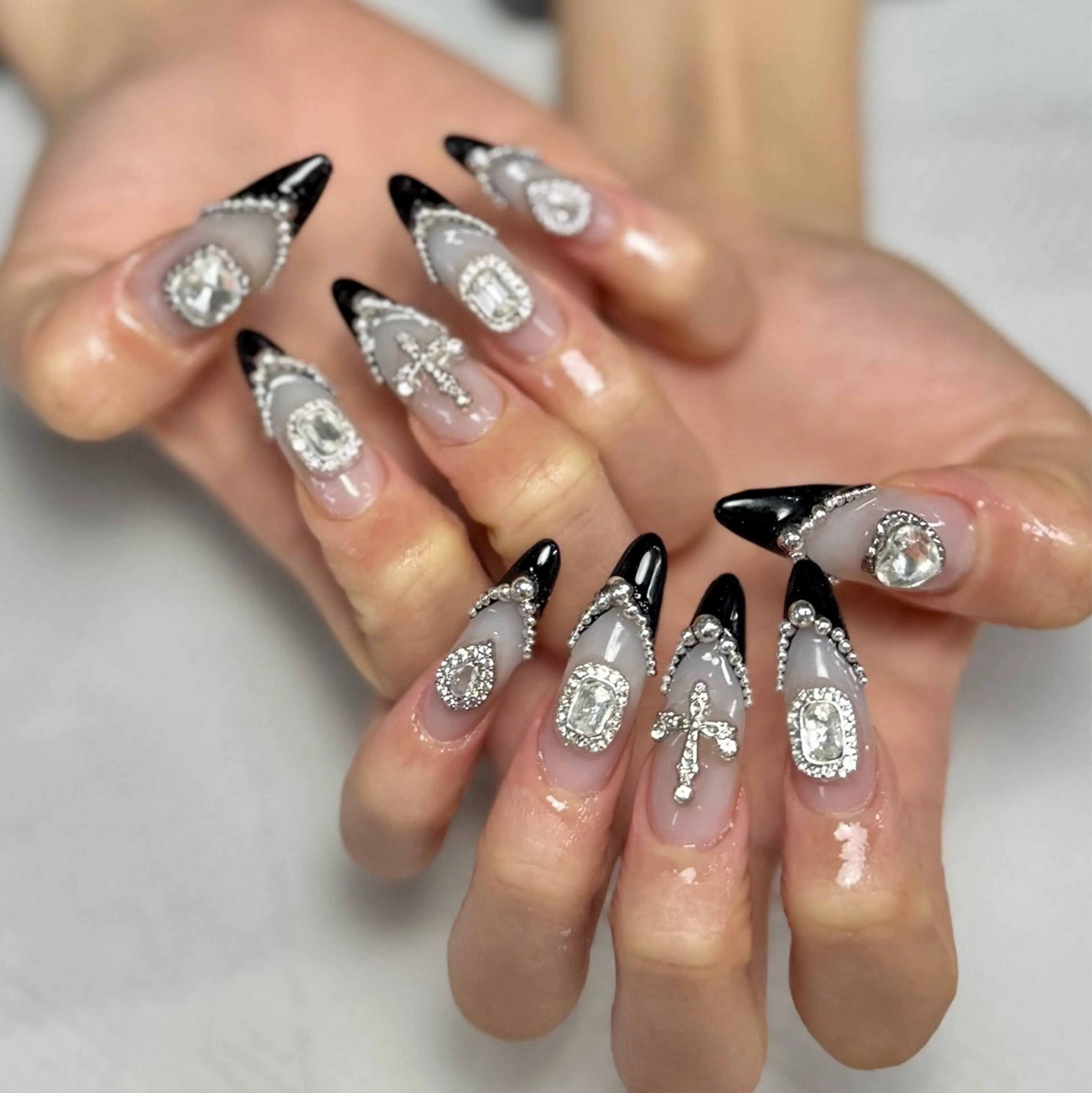 ネイル ロングネイル 持ち込み スカルプネイル nailsalon leam3のネイルデザイン