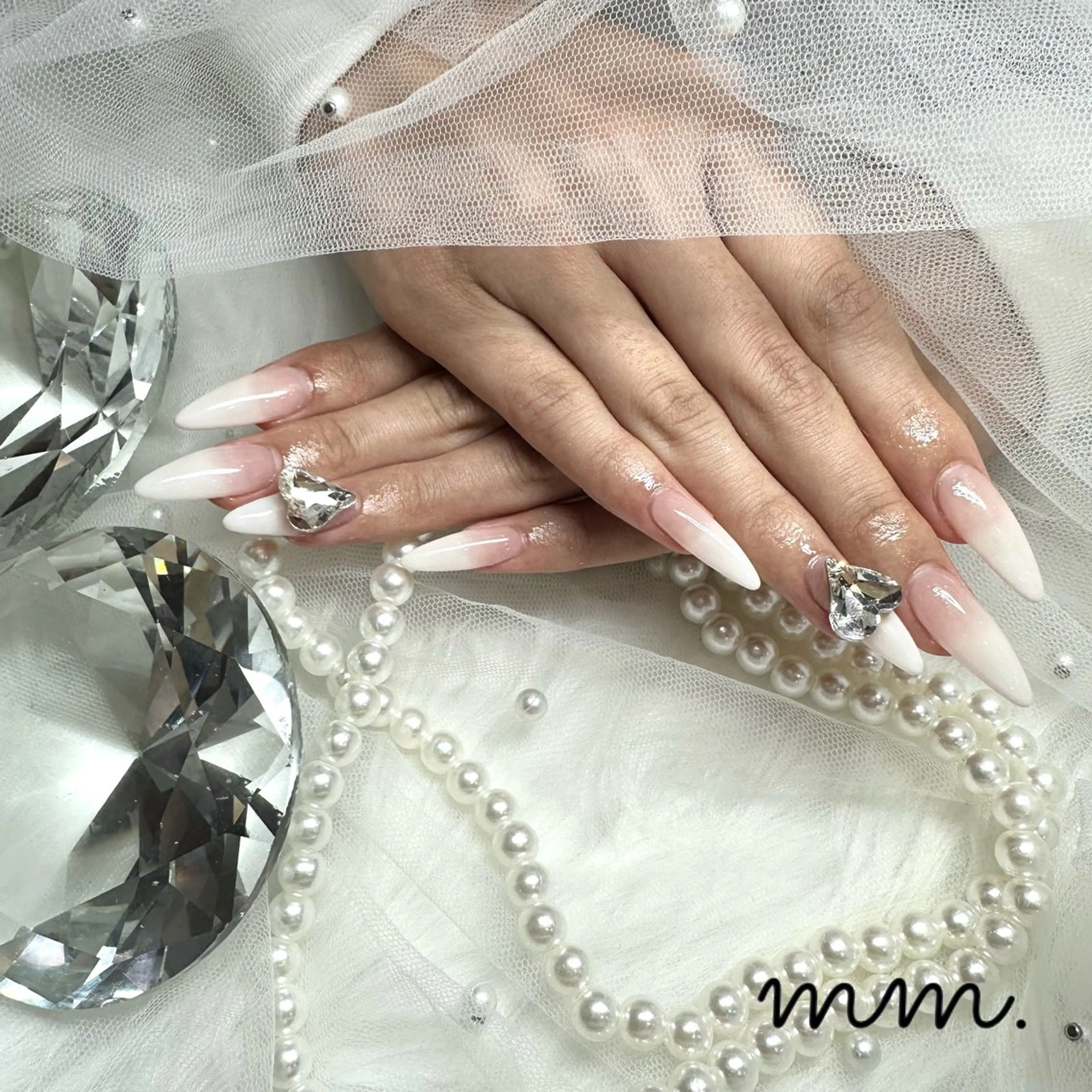 ネイル ハンドネイル 🩷🩵mm.大宮 Riyo🧸🩵🩷のネイルデザイン