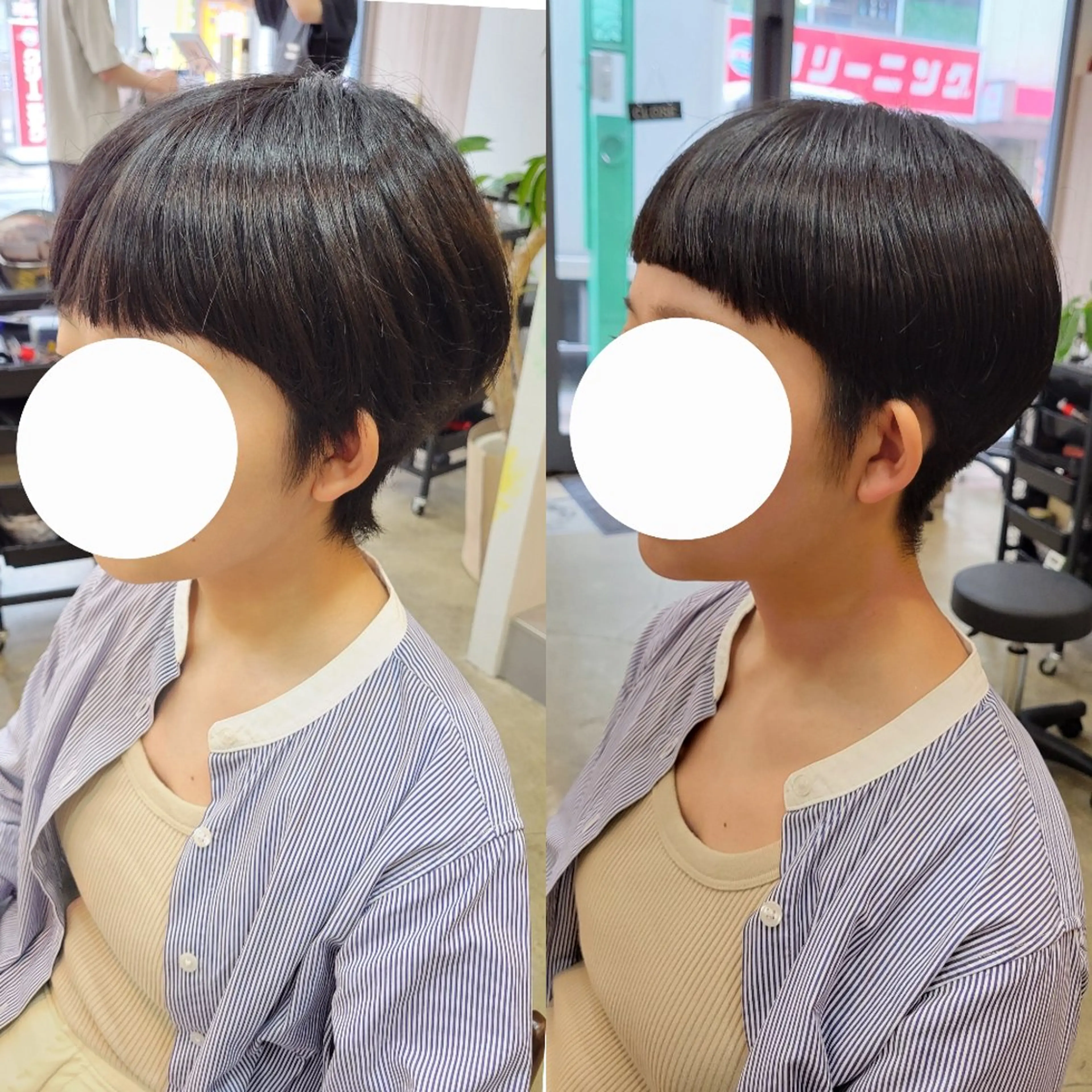 ショート オン眉 ショートヘア カット 野村 果音(カノン)のヘアスタイル