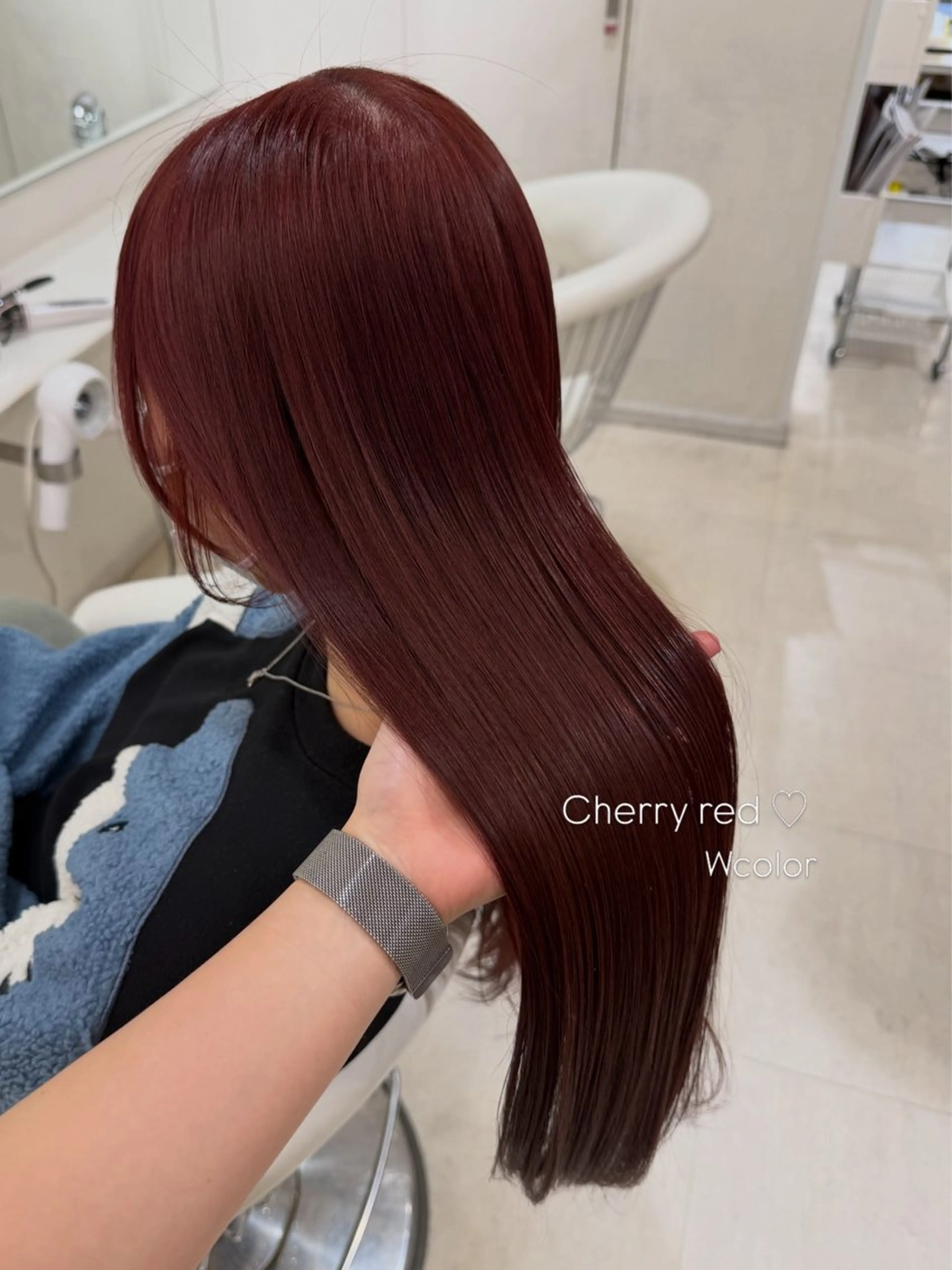 ロング カラー ヘアカラー ParveMix 🩶🫧入江 香名のヘアスタイル