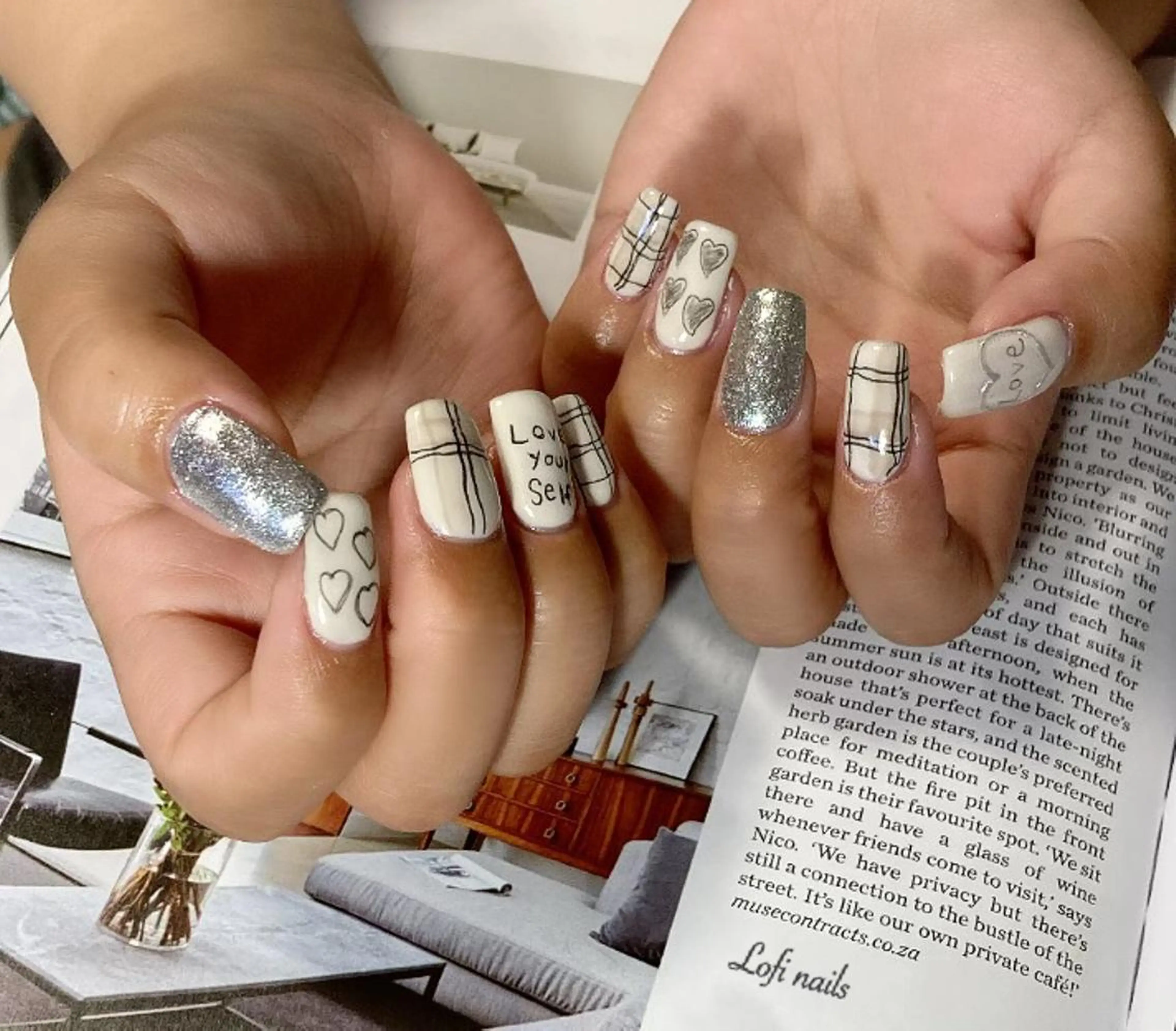 セミロング ネイル Lofi nails ゆきこのネイルデザイン