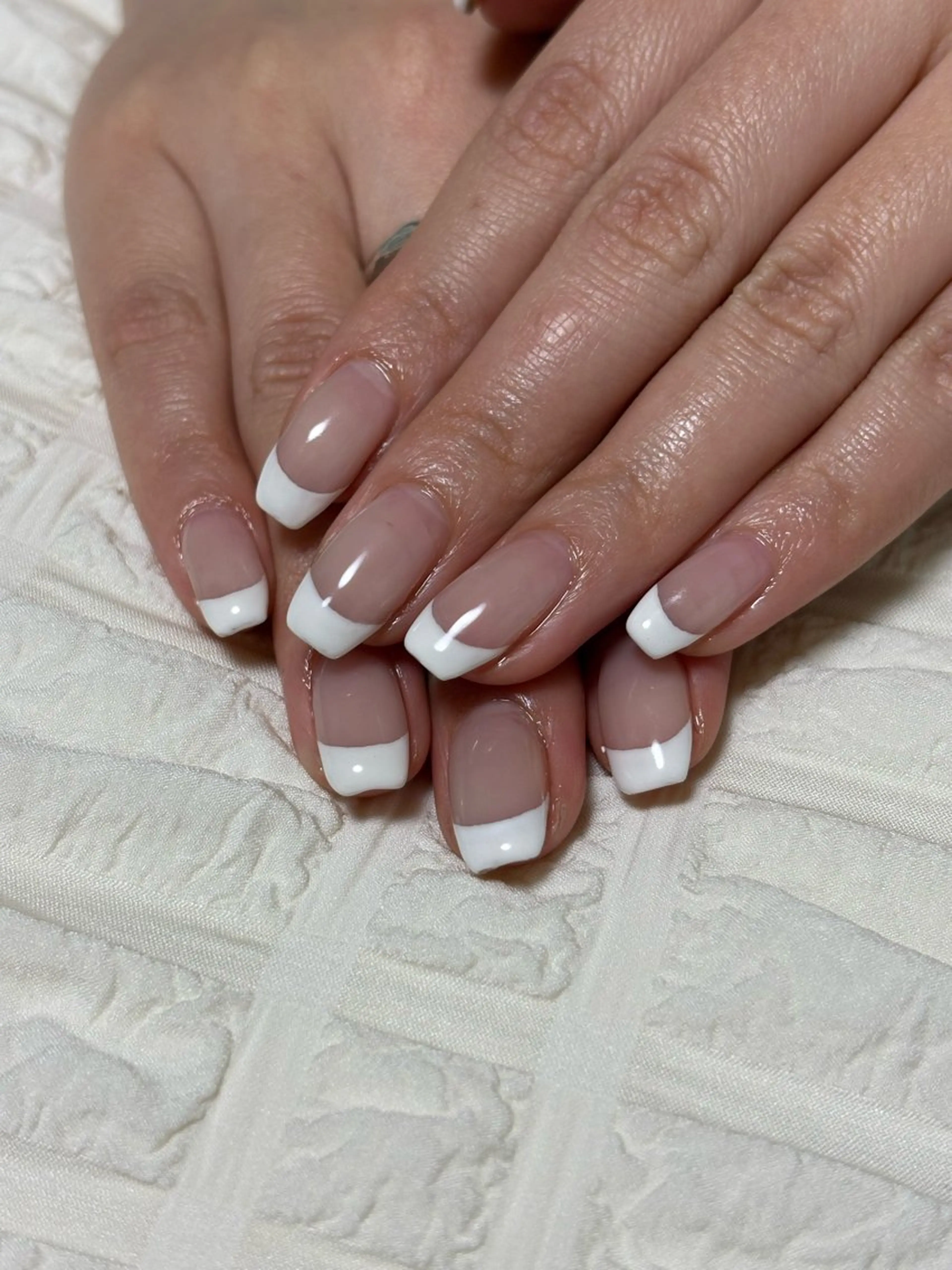 【ハンド】オフあり⭐️フレンチ(クリアベース)の写真