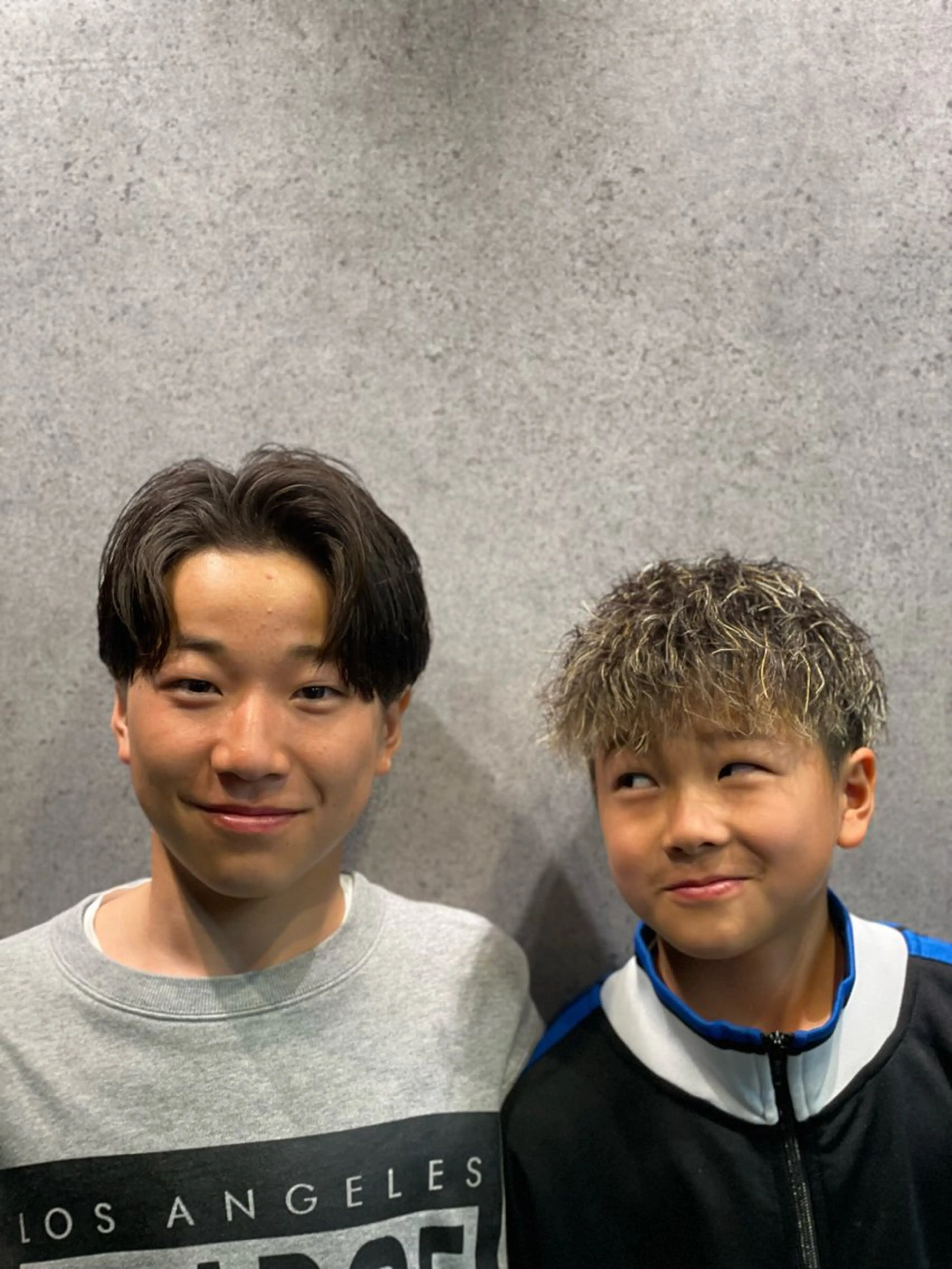 カラー パーマ メンズ キッズ 浜辺 快斗のヘアスタイル