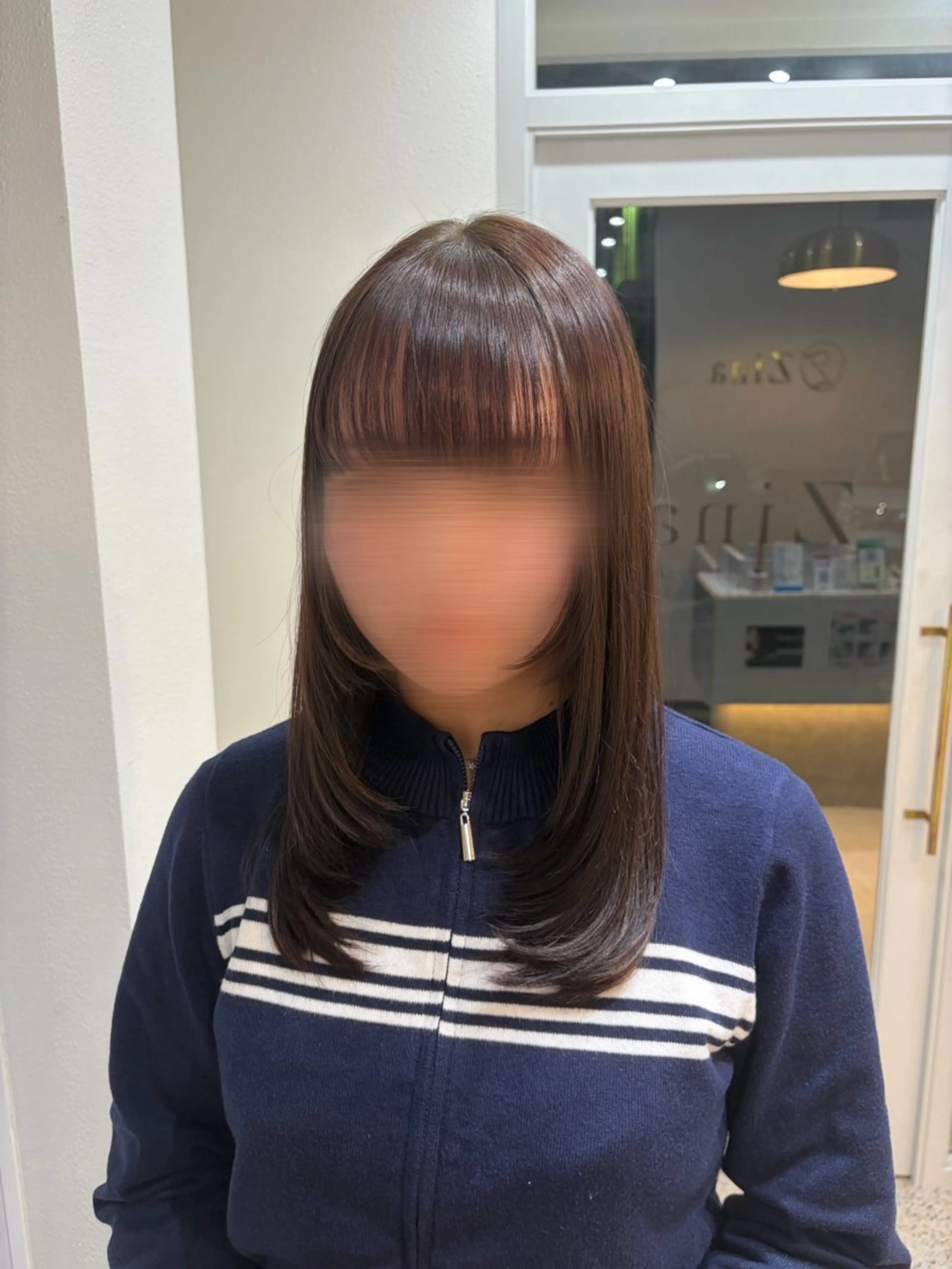 セミロング カット ヘアカラー トリートメント Zina北千住／ はるか🍄のヘアスタイル