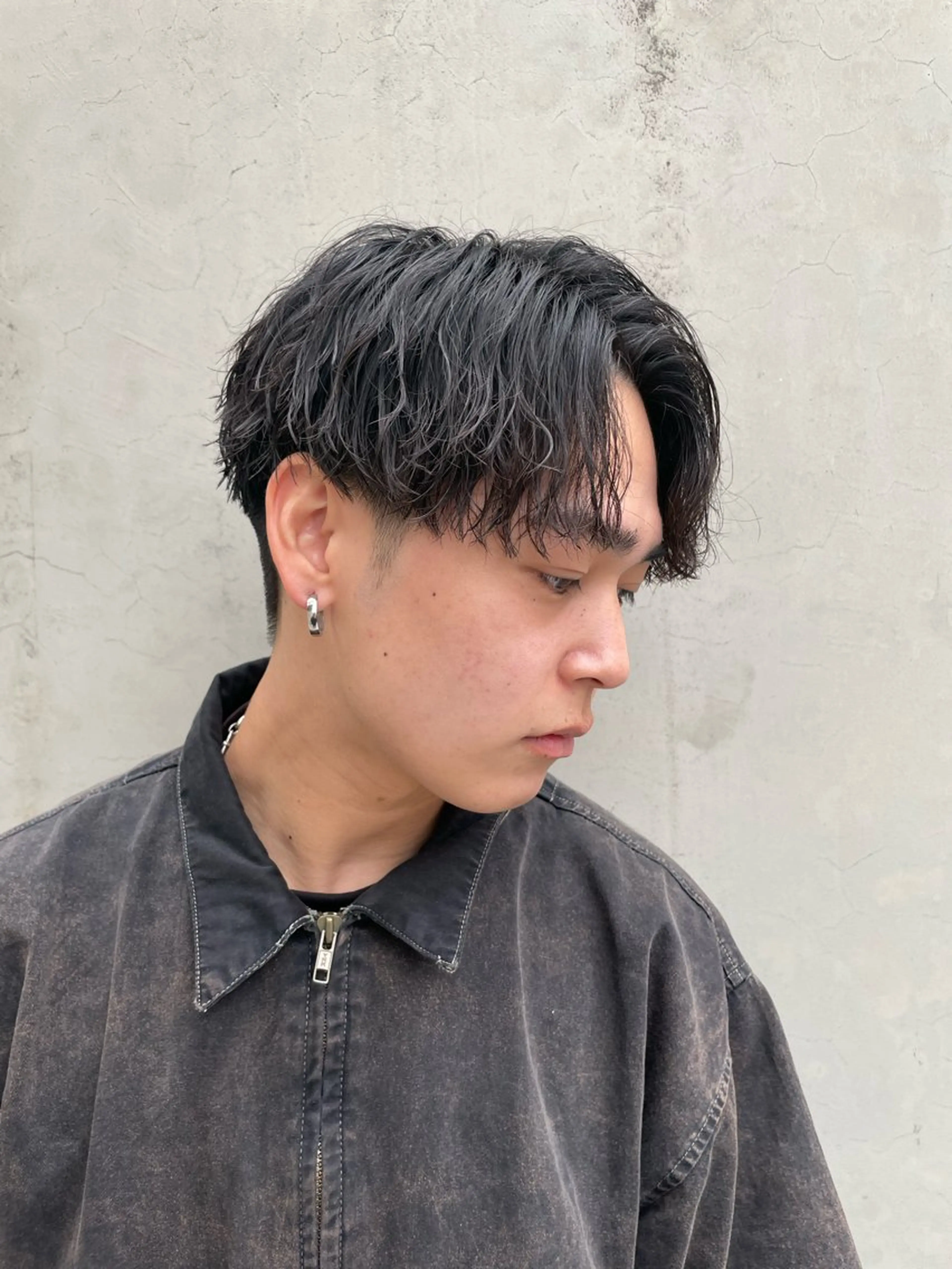 ショート カラー パーマ ヘアアレンジ メンズ カット パーマ トリートメント ヘアセット 亀井隆汰/メンズ専門 パーマ特化美容師のヘアスタイル