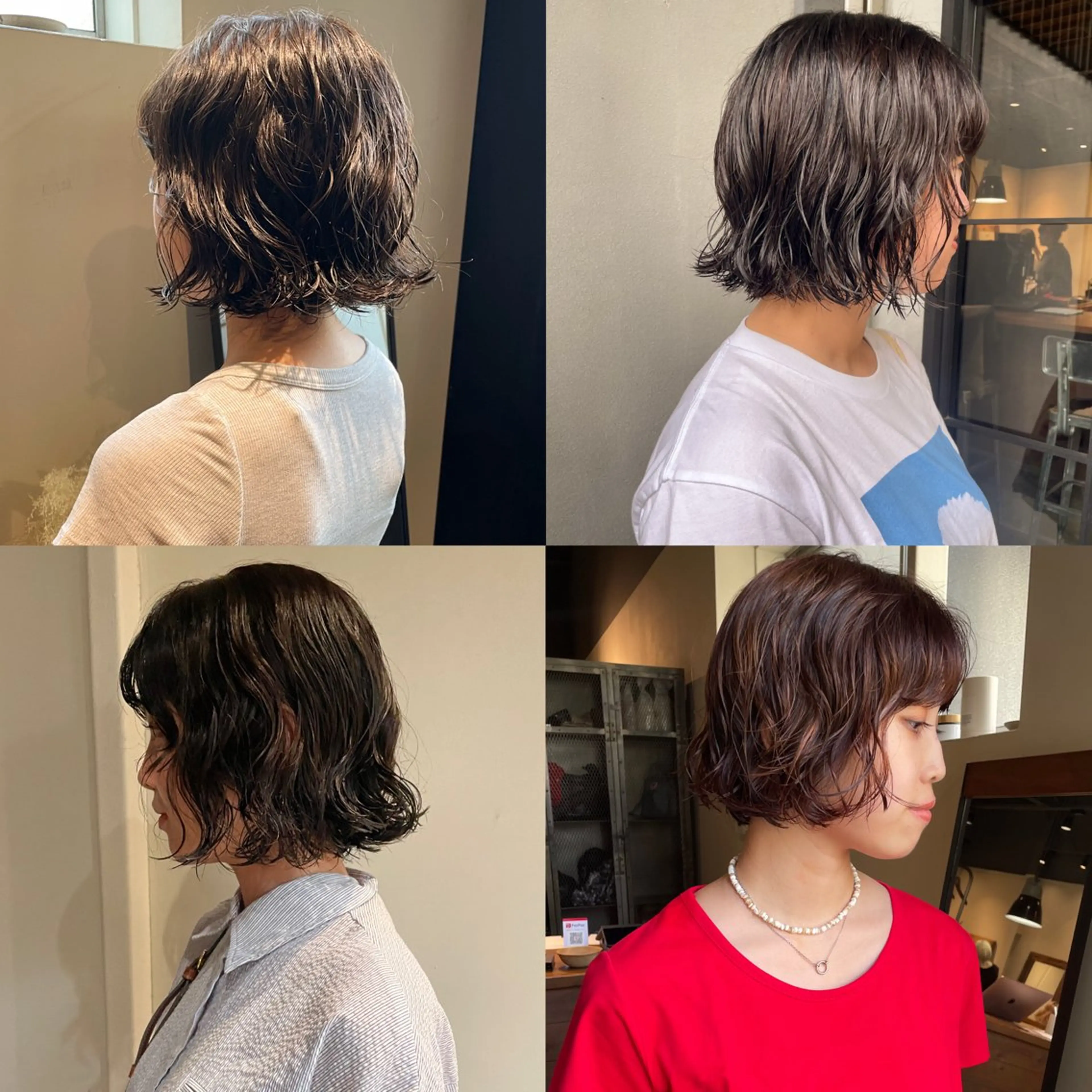 ショート パーマ ハナ🌼 梅田/ボブ/パーマのヘアスタイル