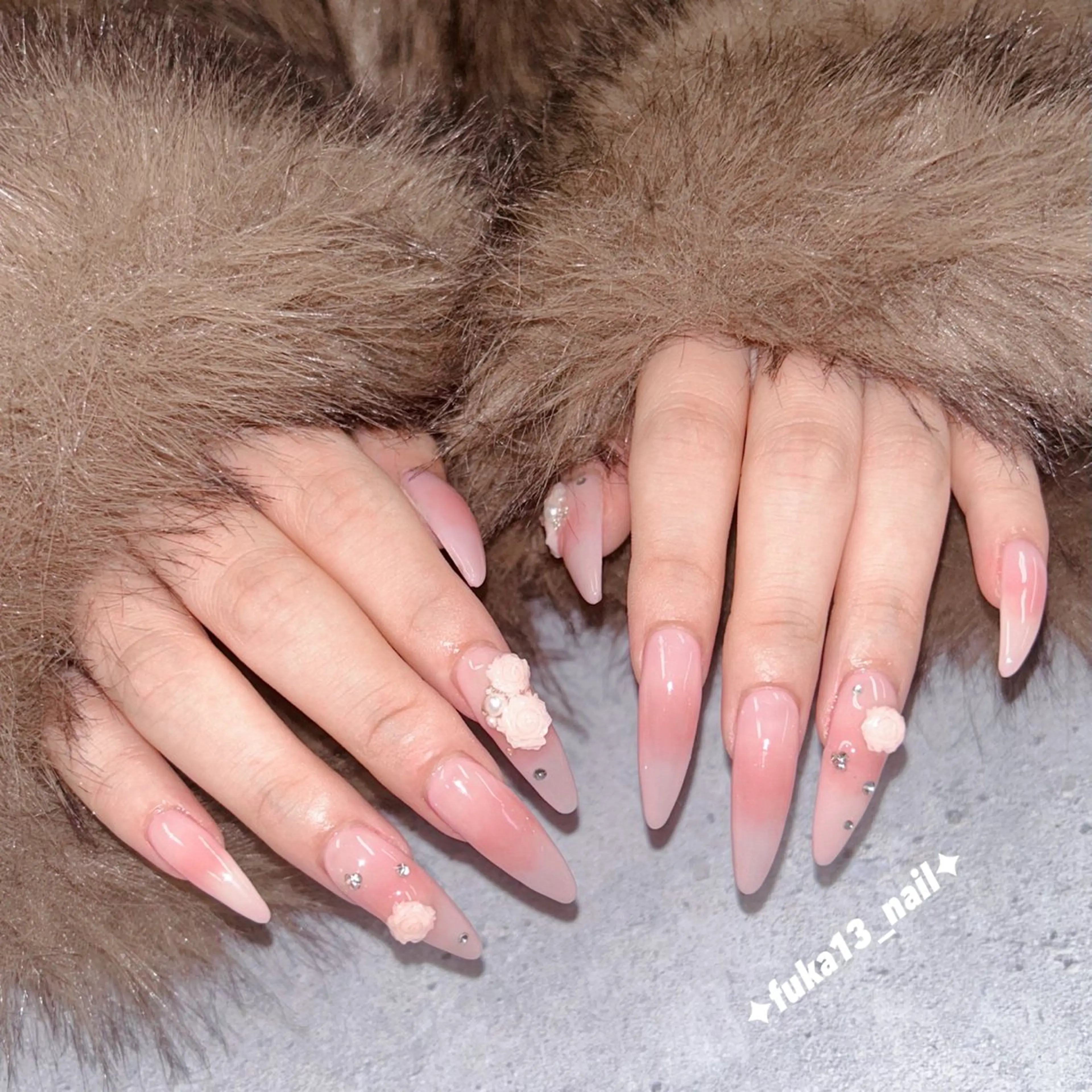 ネイル チークネイル ガーリー 韓国ネイル ピンク スカルプネイル ハンドネイル Nail♡Fuka. /5月予約受付中のネイルデザイン