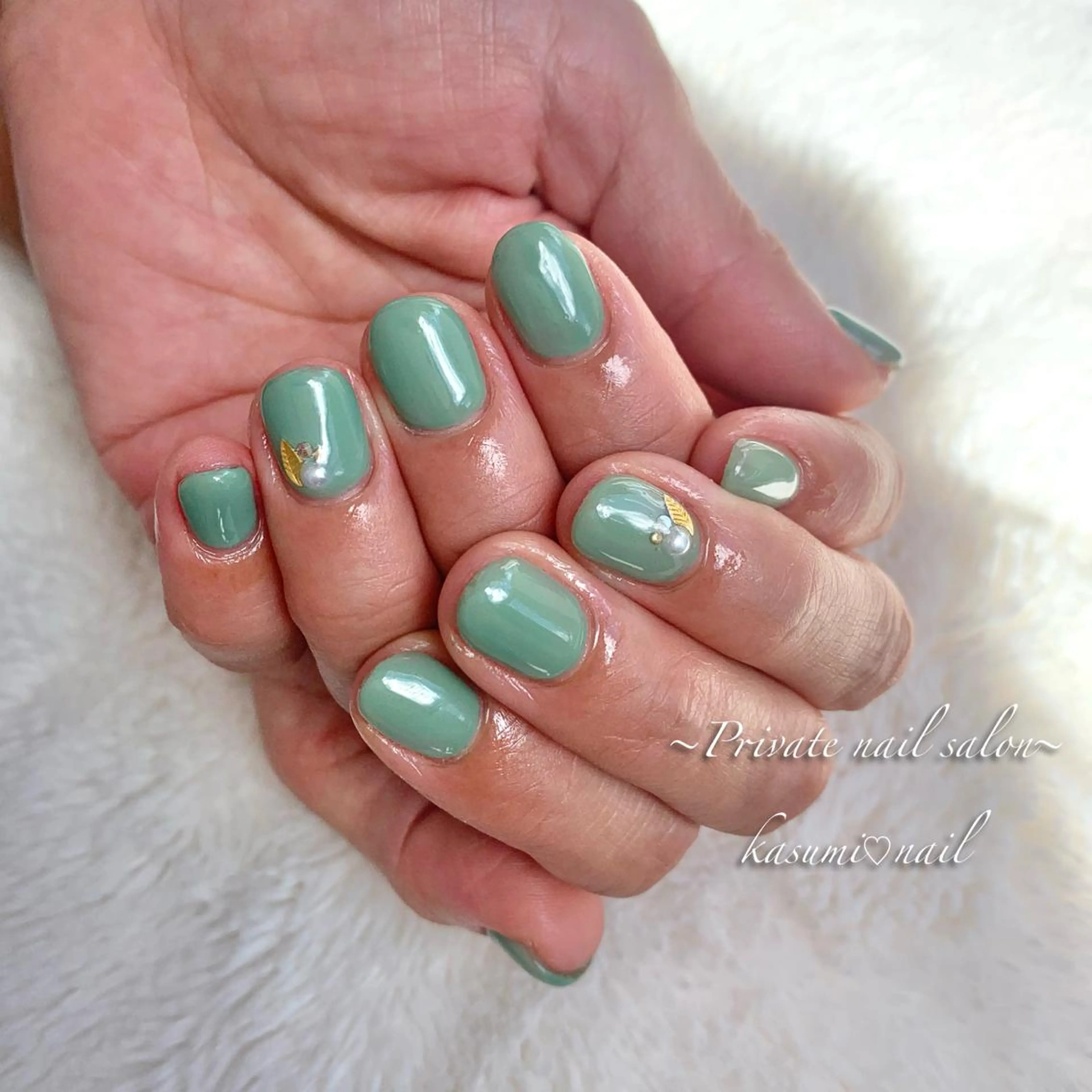 ネイル アートネイル ラメ(グリッター) マグネットネイル ミラーネイル 持ち込み KASUMI♡ Nailのネイルデザイン