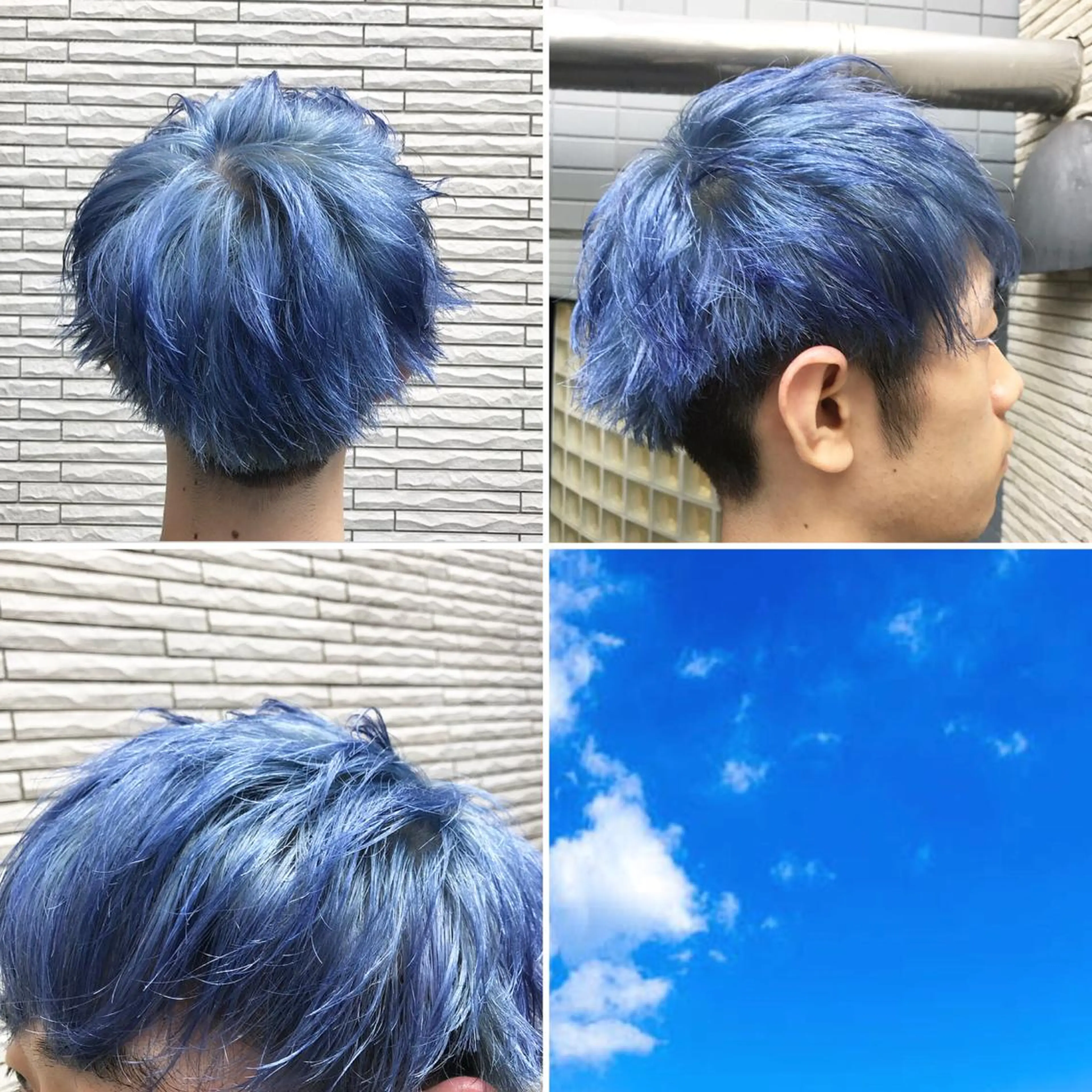 ショート カラー メンズ ヘアカラー トリートメント ✨️眉毛、派手髪、 ハイトーンShinの眉毛・アイブロウイメージ